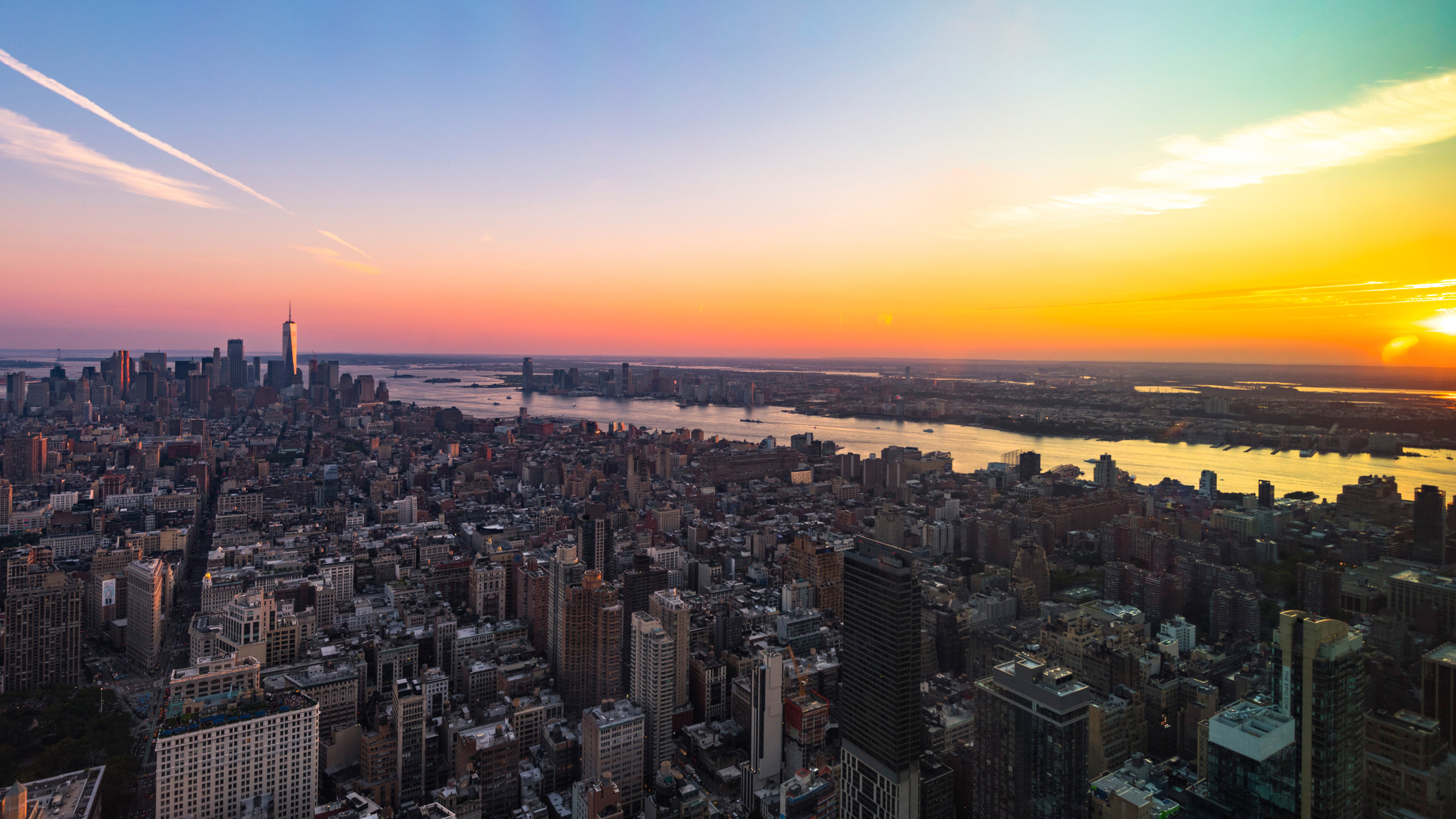 New York Sunset, Desktop wallpapers, Ultra HD page, NYC wallpaper, 3840x2160 4K Desktop