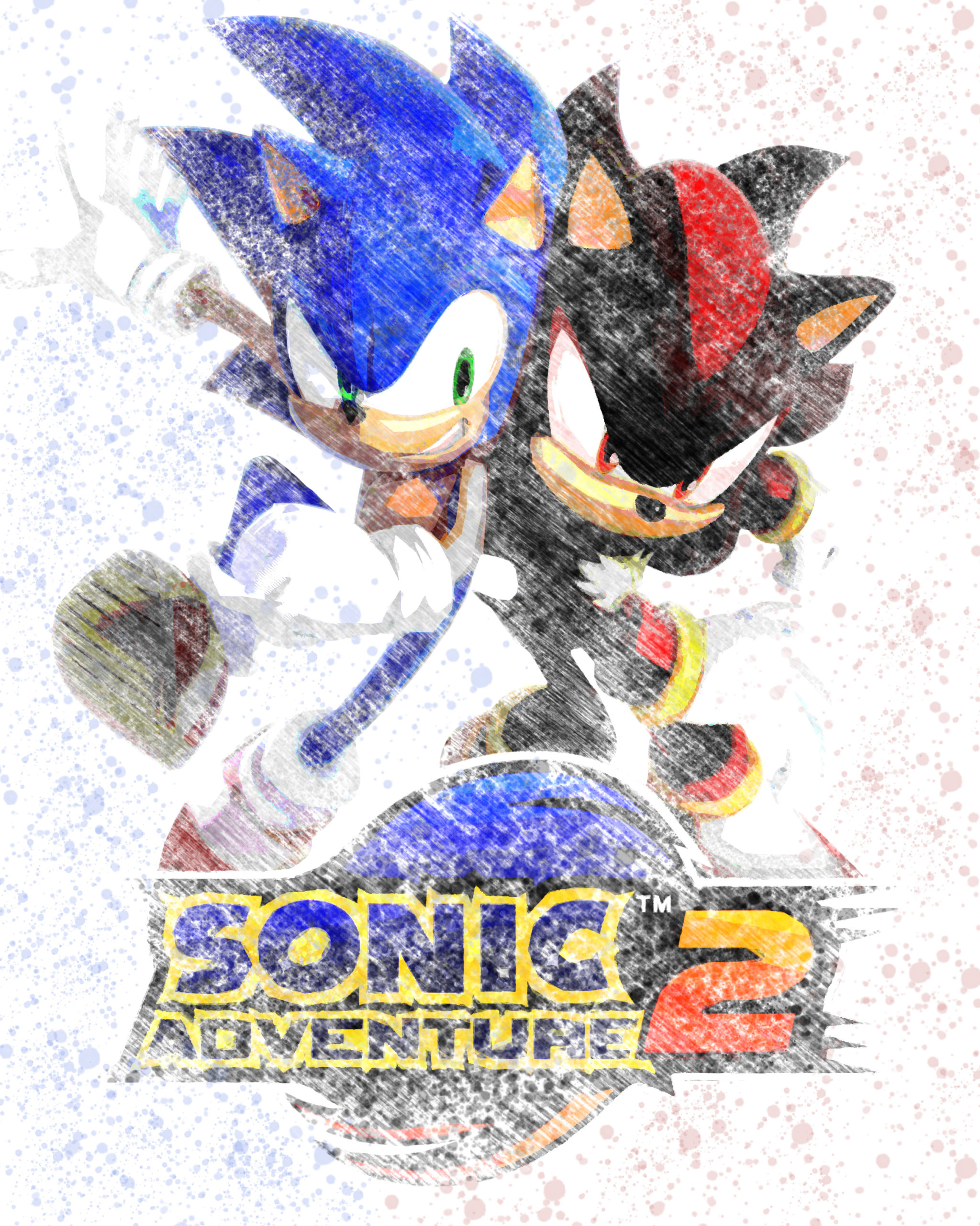Sonic the Hedgehog, Shadow the Hedgehog, Sonic Adventure 2 logo, HD Phone wallpaper