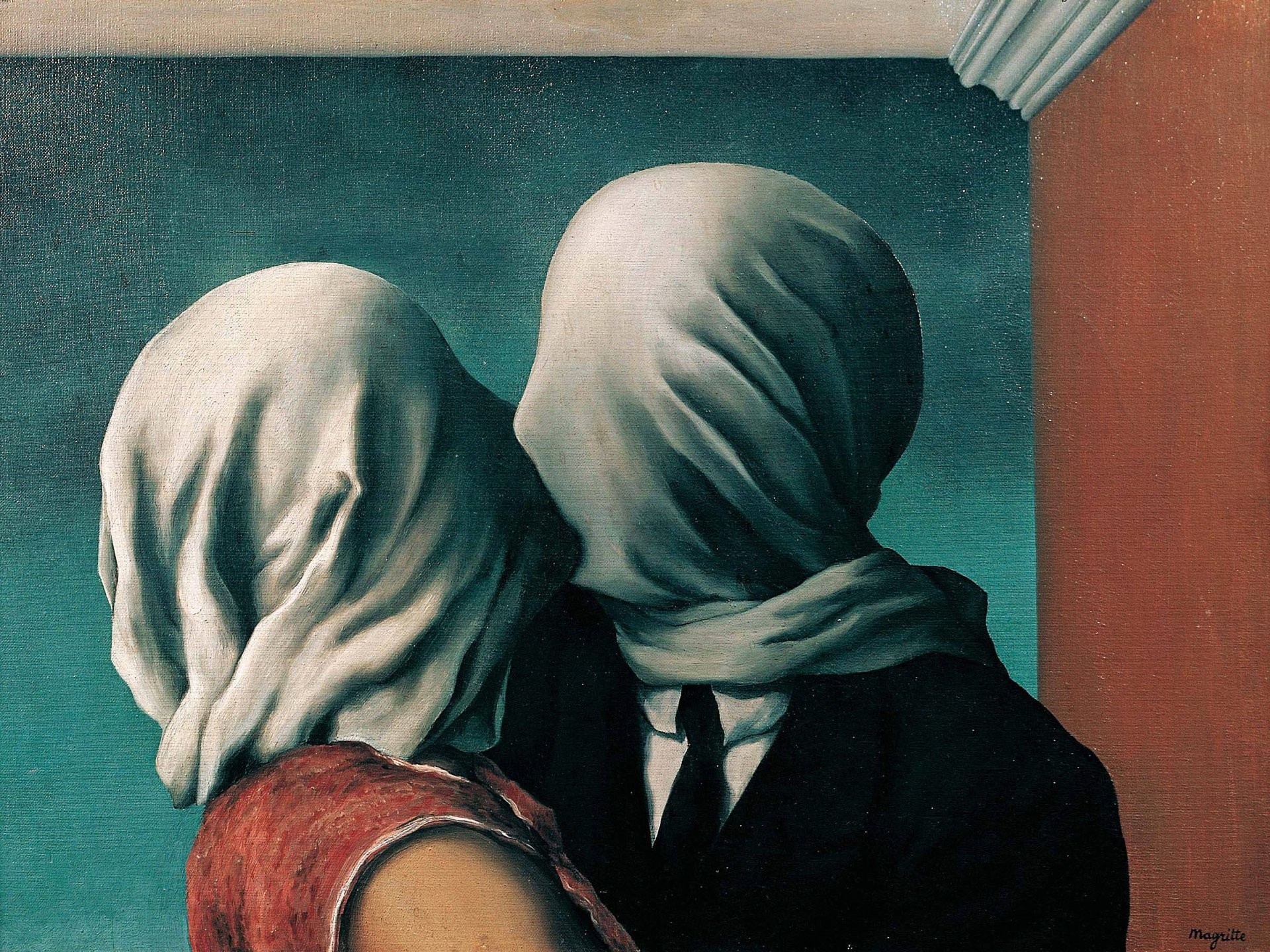 The Lovers, Magritte Wallpaper, 1920x1440 HD Desktop