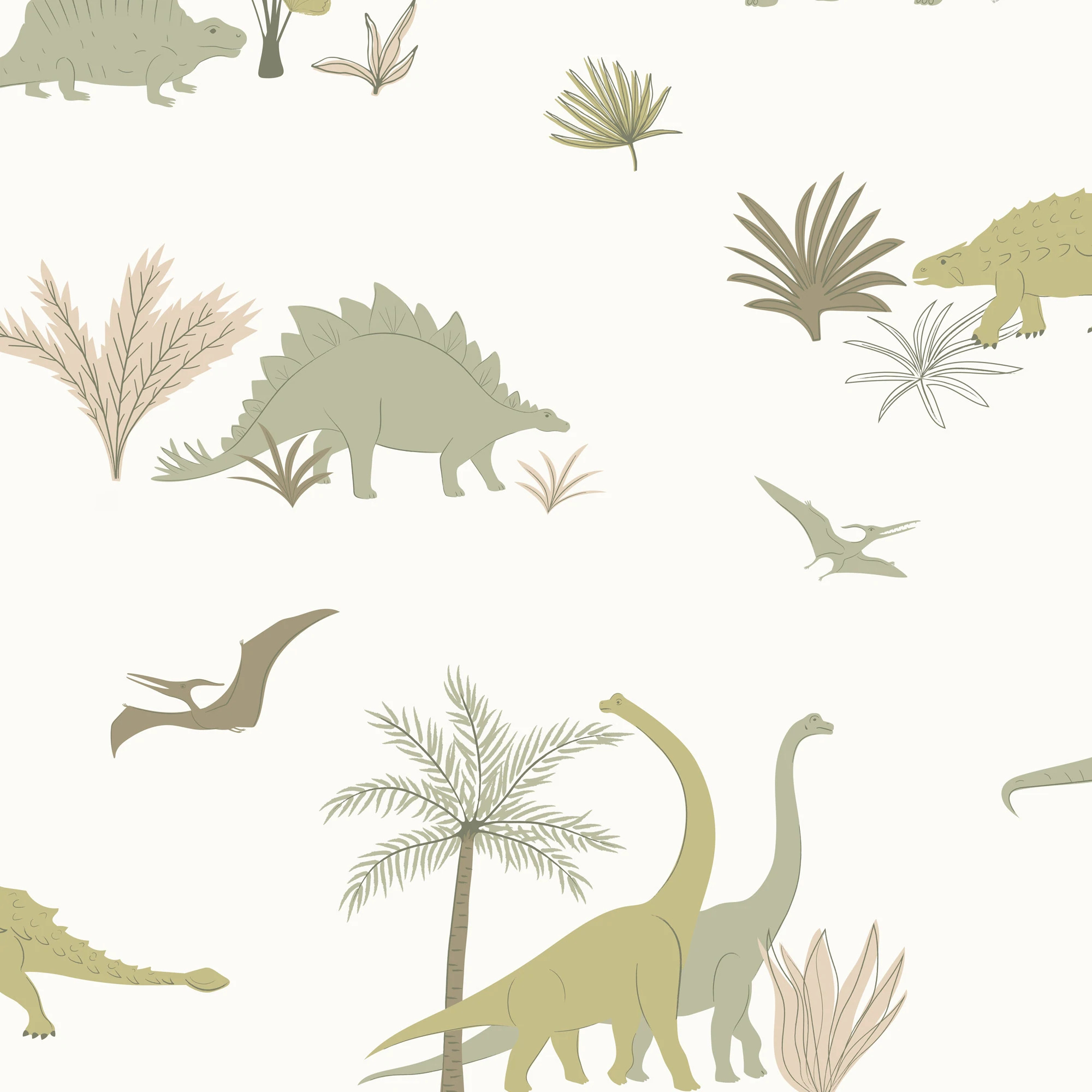 Dinosaurs wallpaper, DS wallpaper, Hibou Home, Bobby Rabbit, 2000x2000 HD Phone