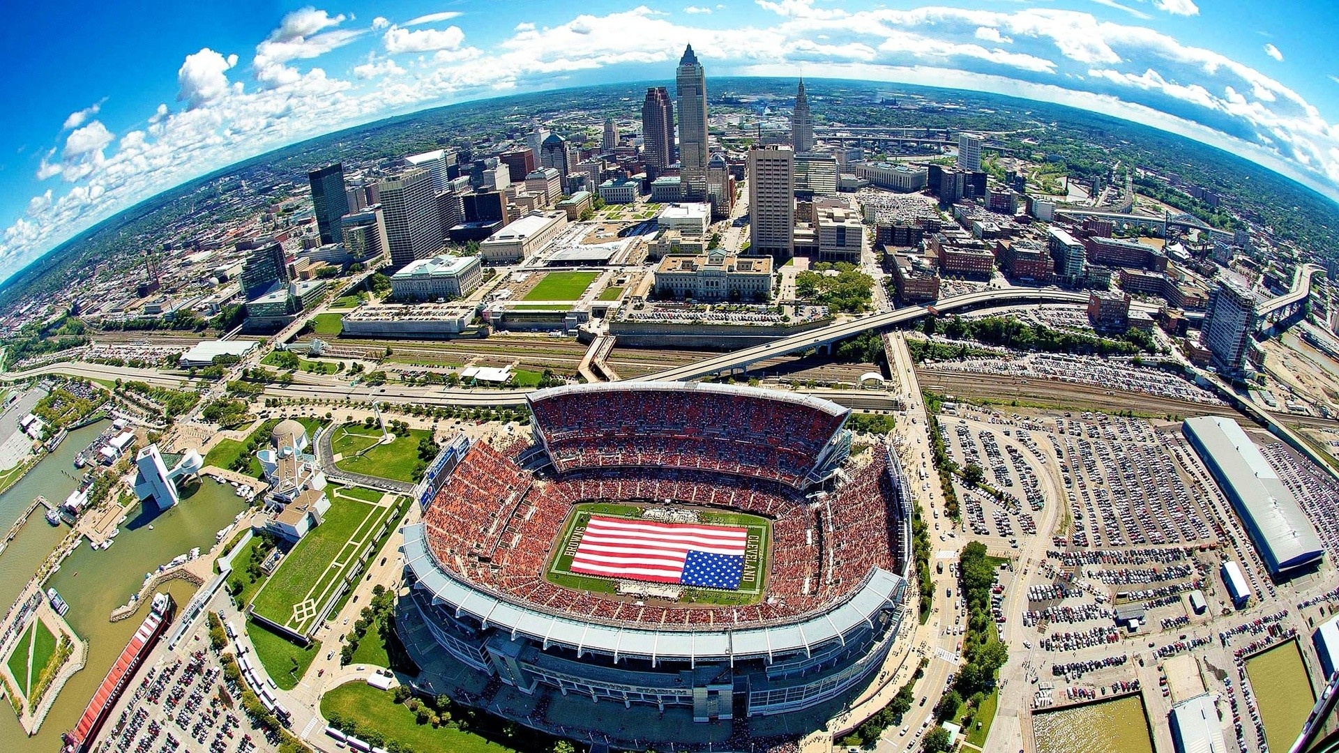 Huntington Bank Field, Cleveland Wallpaper, 1920x1080 Full HD Desktop