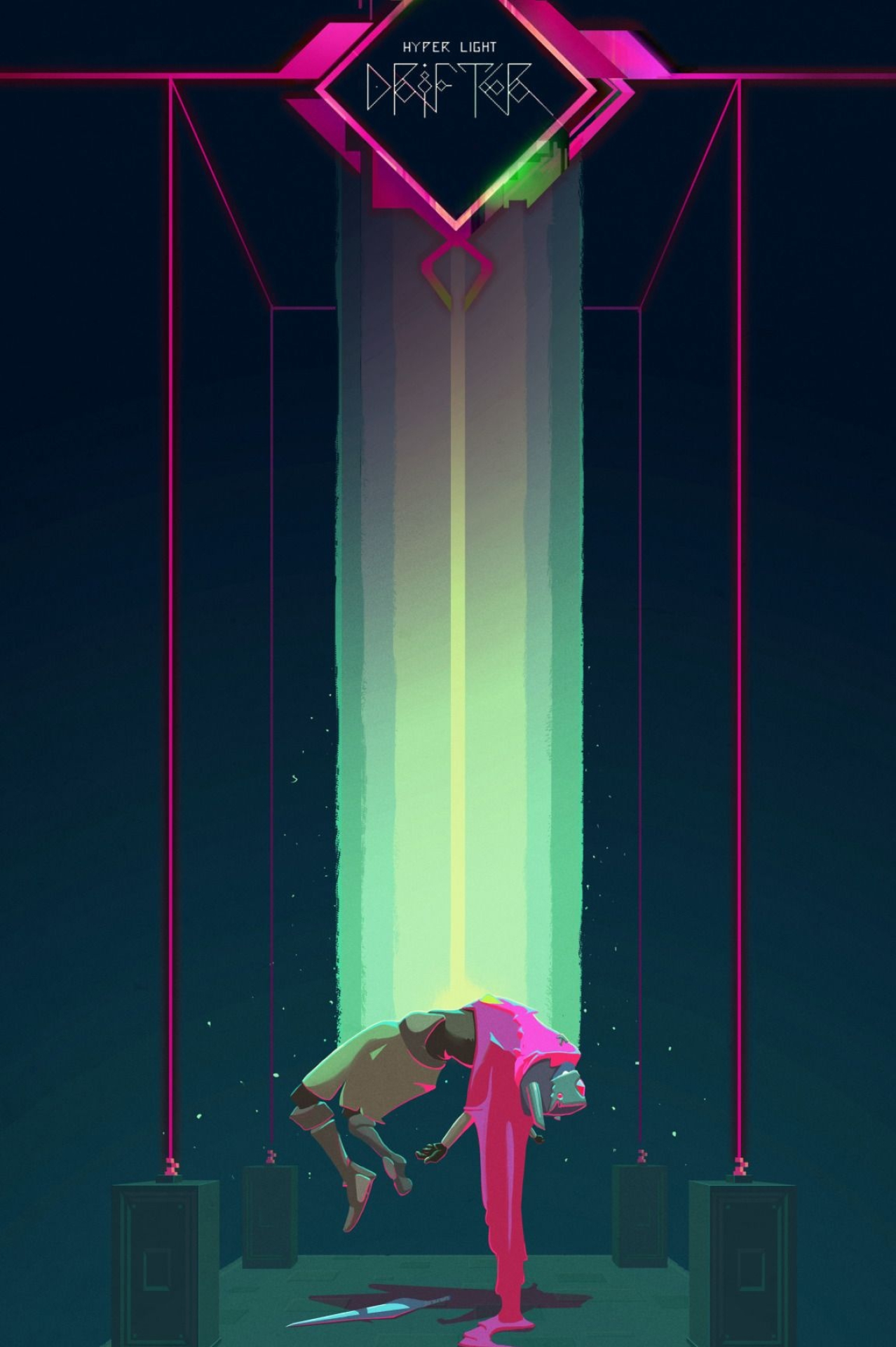 Hyper Light Drifter, Drifter pixel art, Game art, Creative ideas, 1280x1920 HD Phone