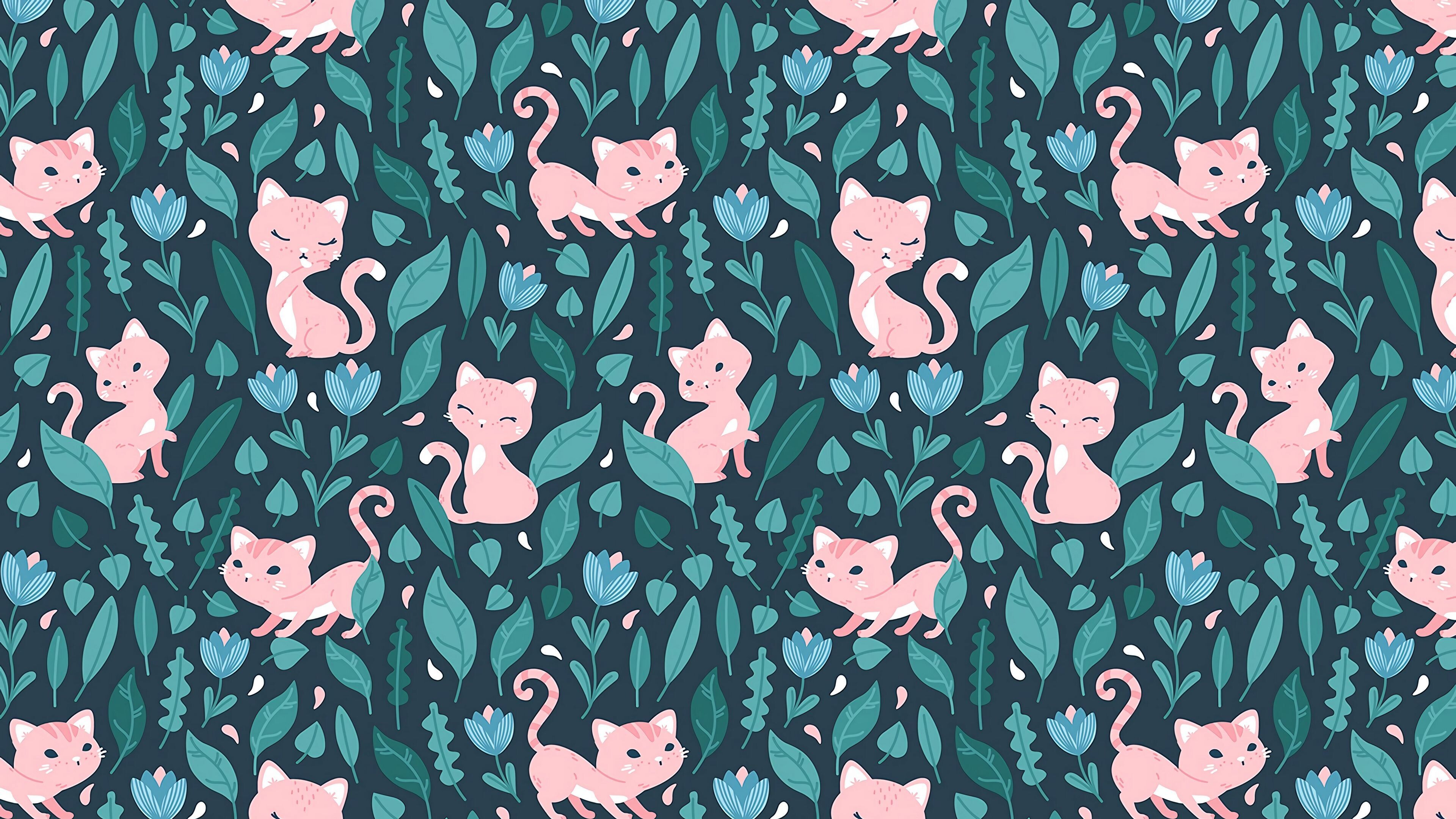 Cute pattern paradise, Vibrant wallpapers, Endless charm, Colorful backgrounds, 3840x2160 4K Desktop