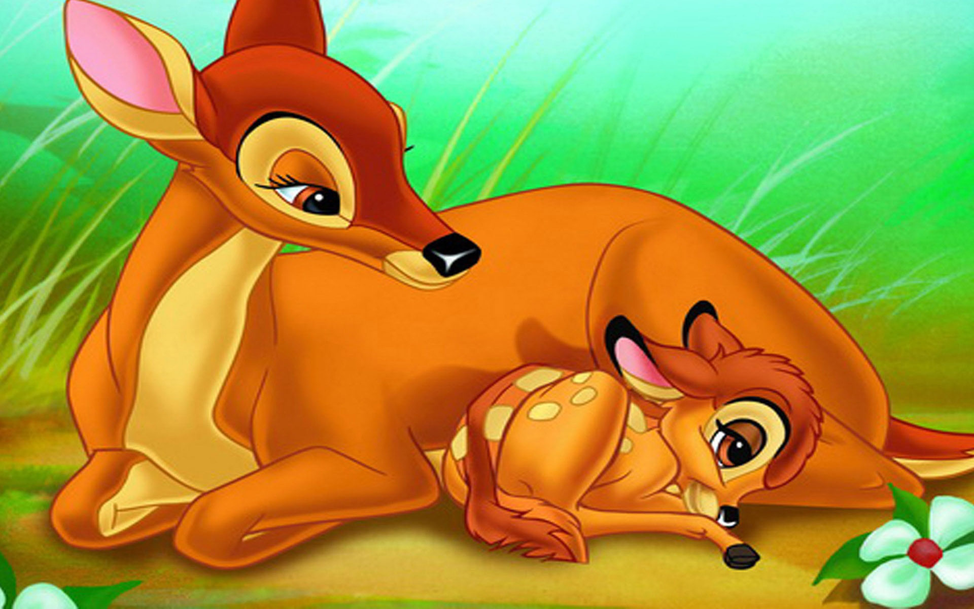 Bambi, Little bunny, Mother, Walt Disney, 1920x1200 HD Desktop