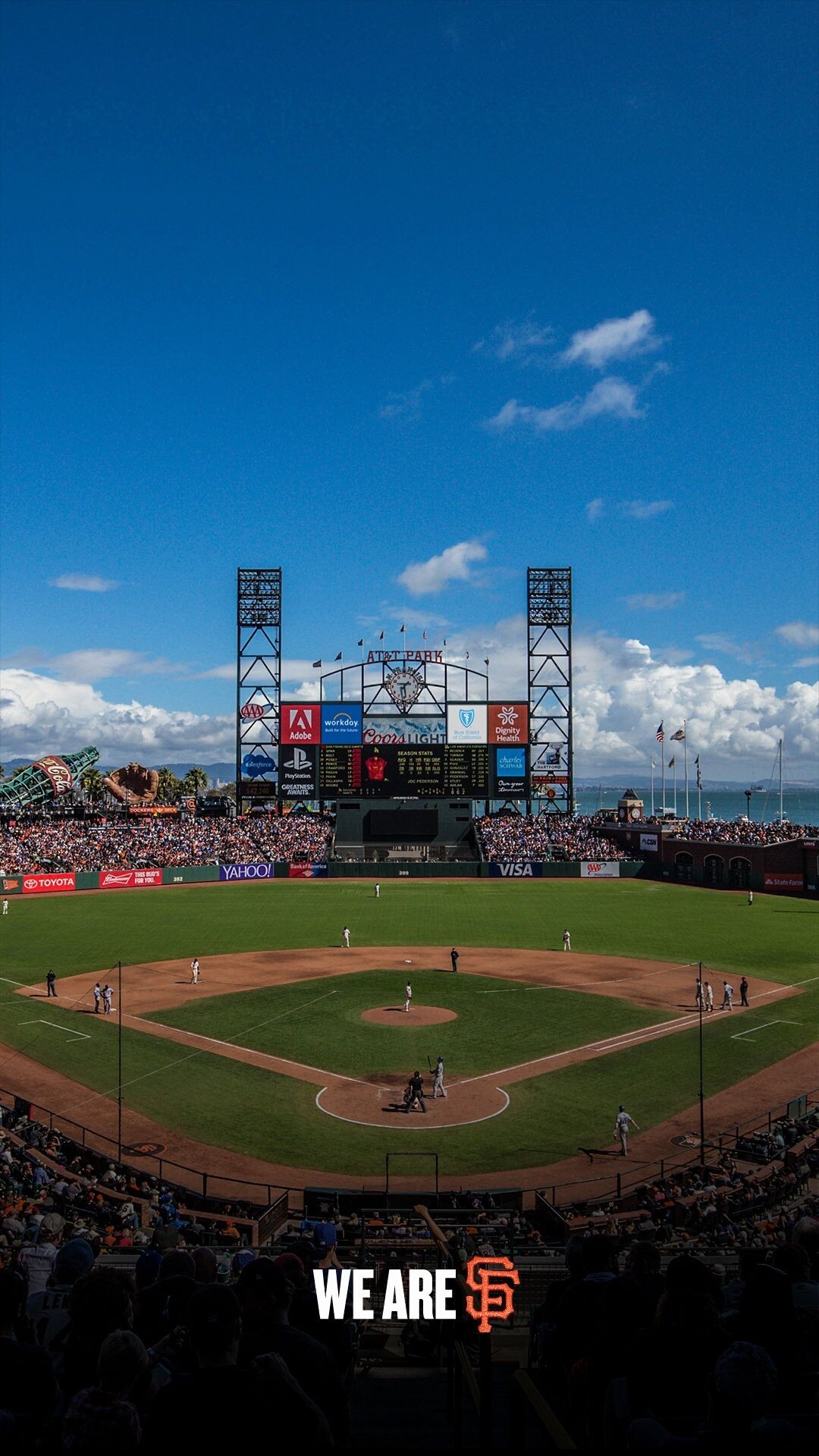 San Francisco Giants, Sports team, 2021 wallpapers, Team unity, 1080x1920 Full HD Phone