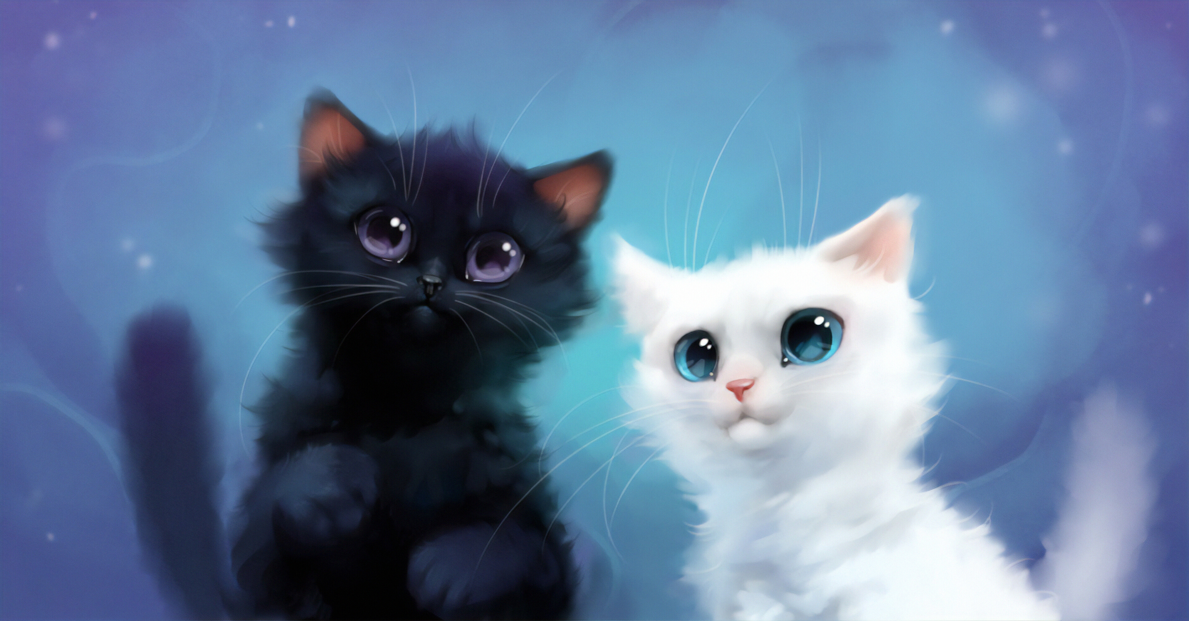 Anime, Kittens Wallpaper, 3840x2010 HD Desktop