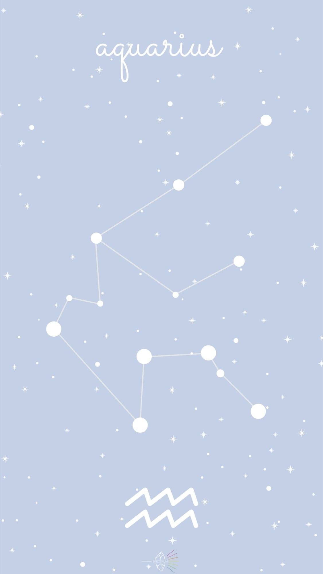 Aquarius Zodiac Sign, Enigmatic lockscreen, Celestial charm, Symbolic representation, 1130x2000 HD Phone