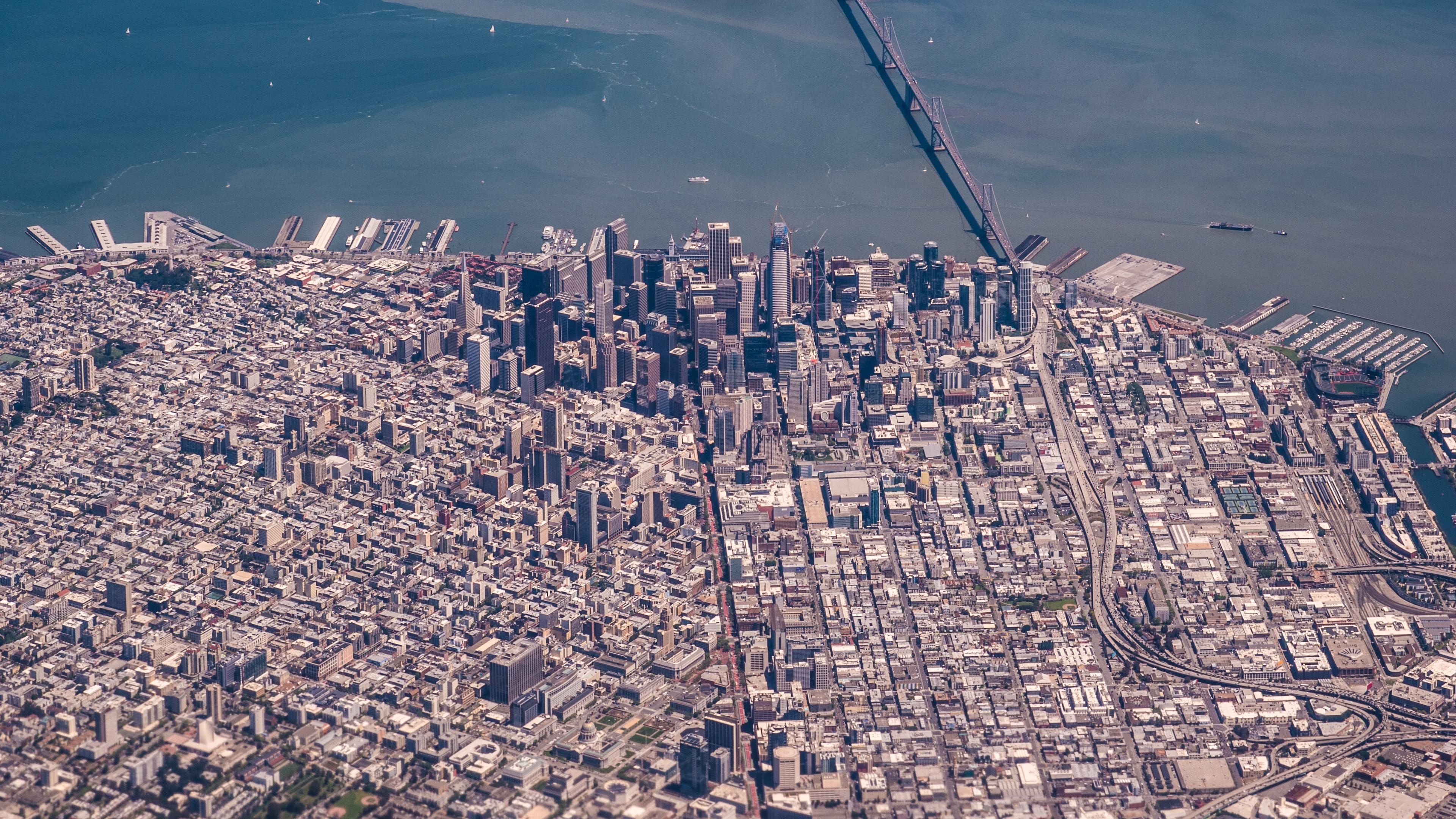 Aerial view, San Francisco Wallpaper, 3840x2160 4K Desktop