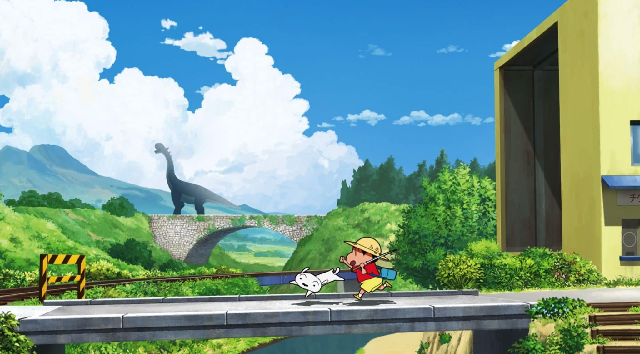 Shinnosuke Nohara, Shiro, sauropod dinosaur, HD Desktop wallpaper