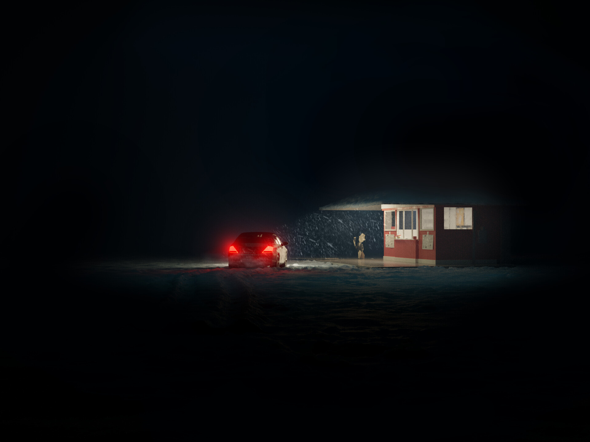 I'm Thinking of Ending Things movie, ArtStation artwork, Visual intrigue, Unsettling imagery, 1920x1440 HD Desktop