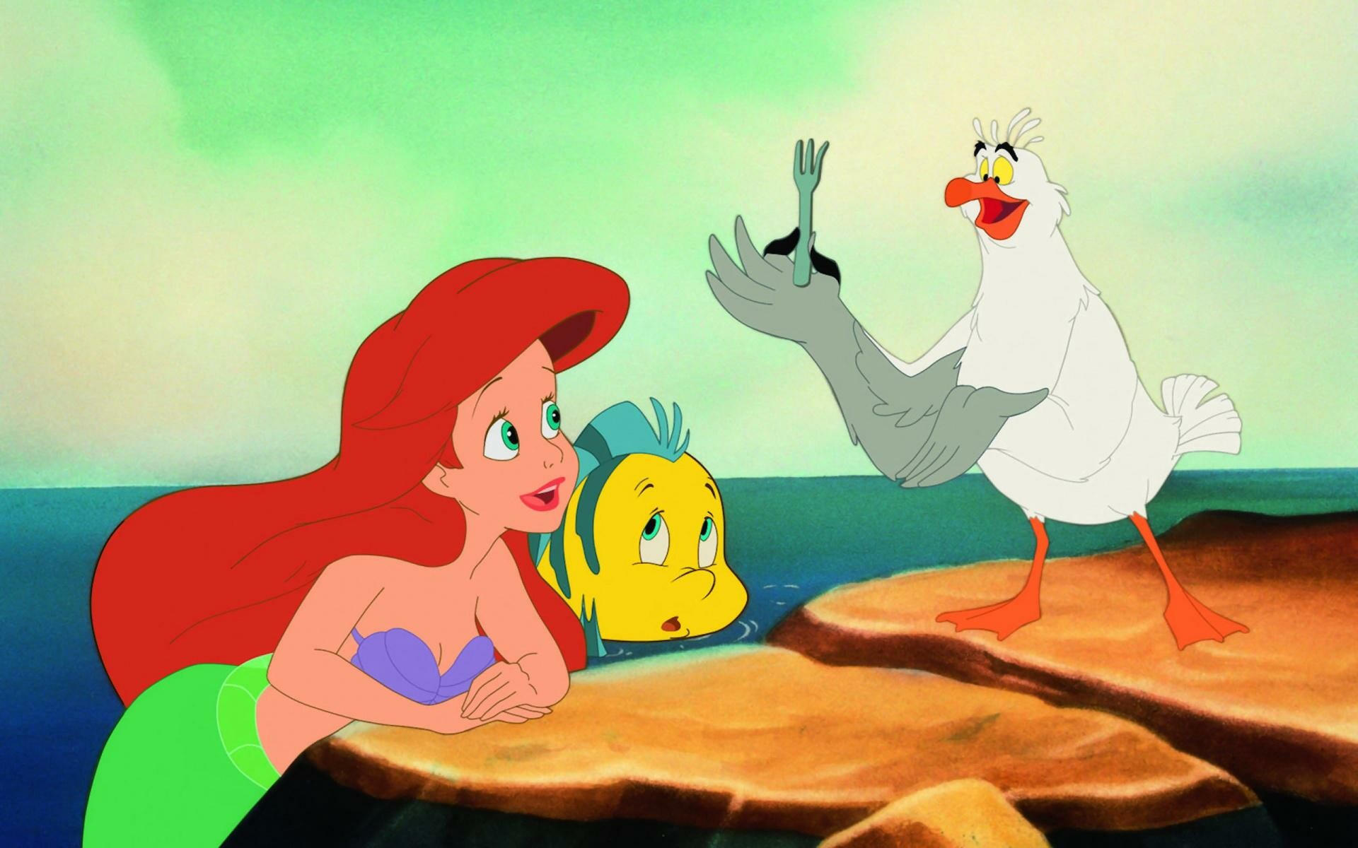 The Little Mermaid, Beautiful wallpapers, Oceanic wonder, 1920x1200 HD Desktop