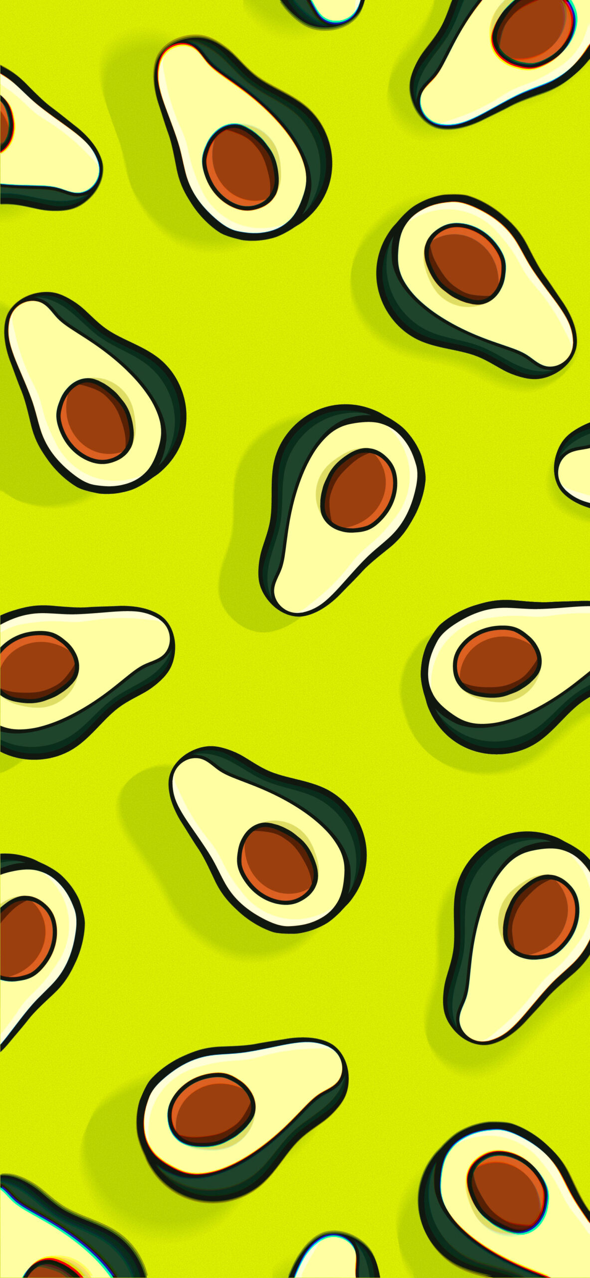 Artwork, Avocado Wallpaper, 1190x2560 HD Phone