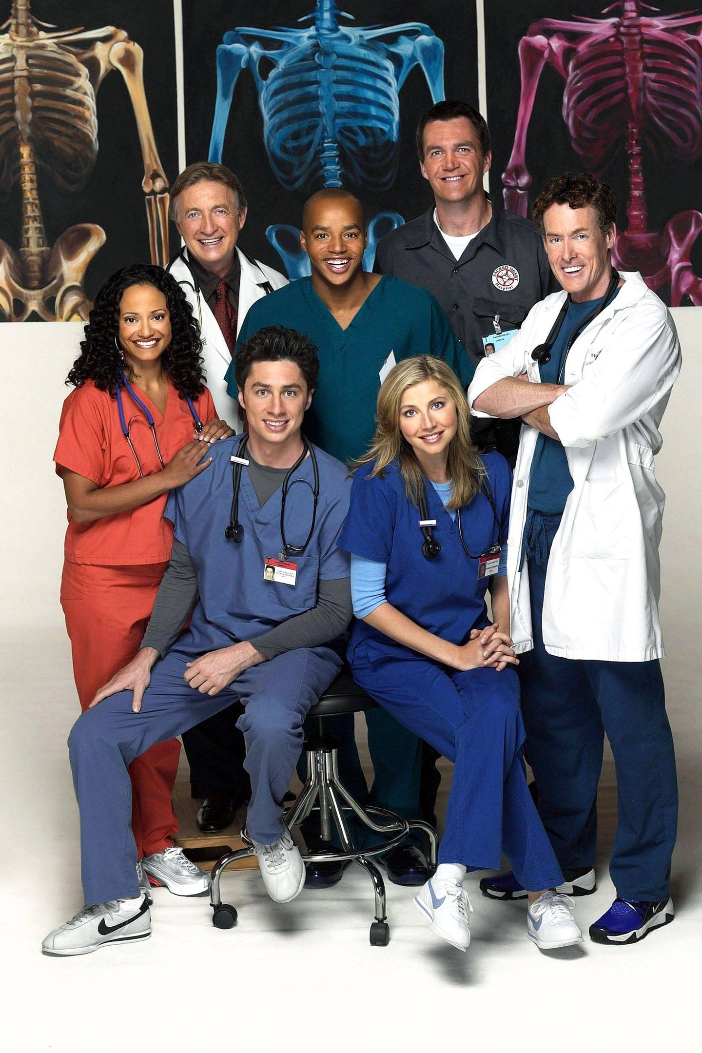 Reunion of TV stars, Old colleagues meet again, Serien special feature, 1440x2160 HD Phone