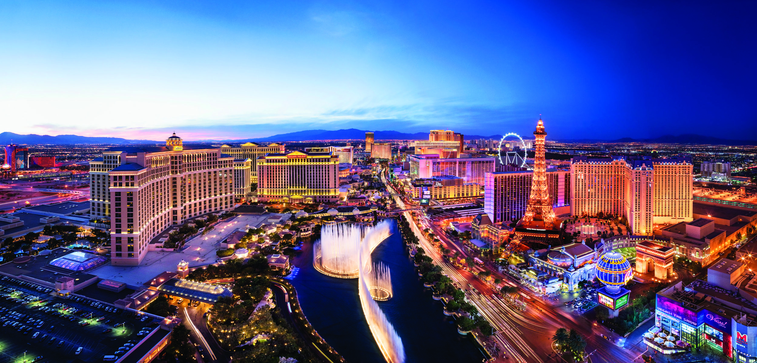 Las Vegas Strip, Wallpapers, 2500x1200 Dual Screen Desktop