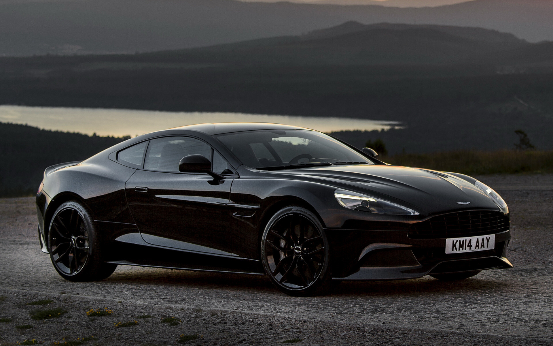 Aston Martin Vanquish Carbon Black, Stunning visuals, Carbon fiber body, Unmatched performance, 1920x1200 HD Desktop