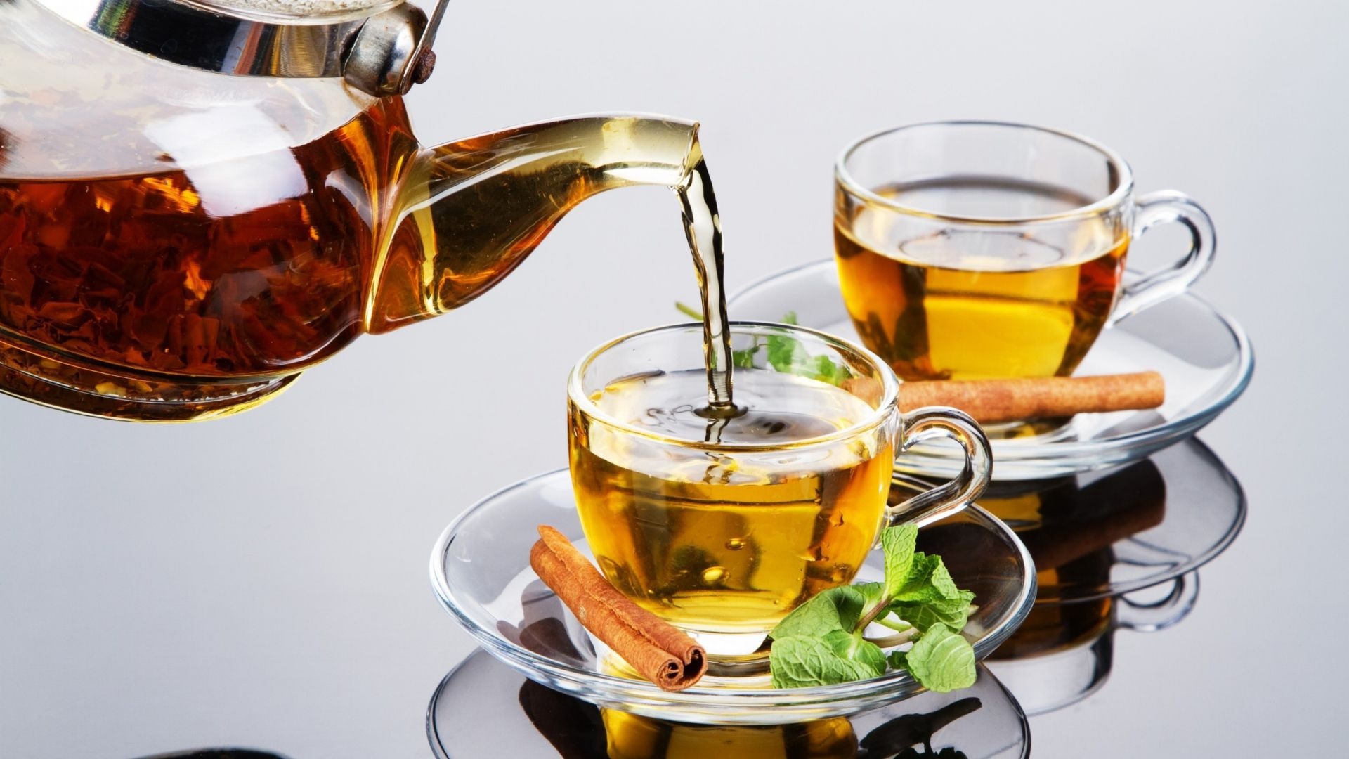 Tea infused with cinnamon and mint, Healthy drink option, HD wallpaper, Refreshing blend, 1920x1080 Full HD Desktop