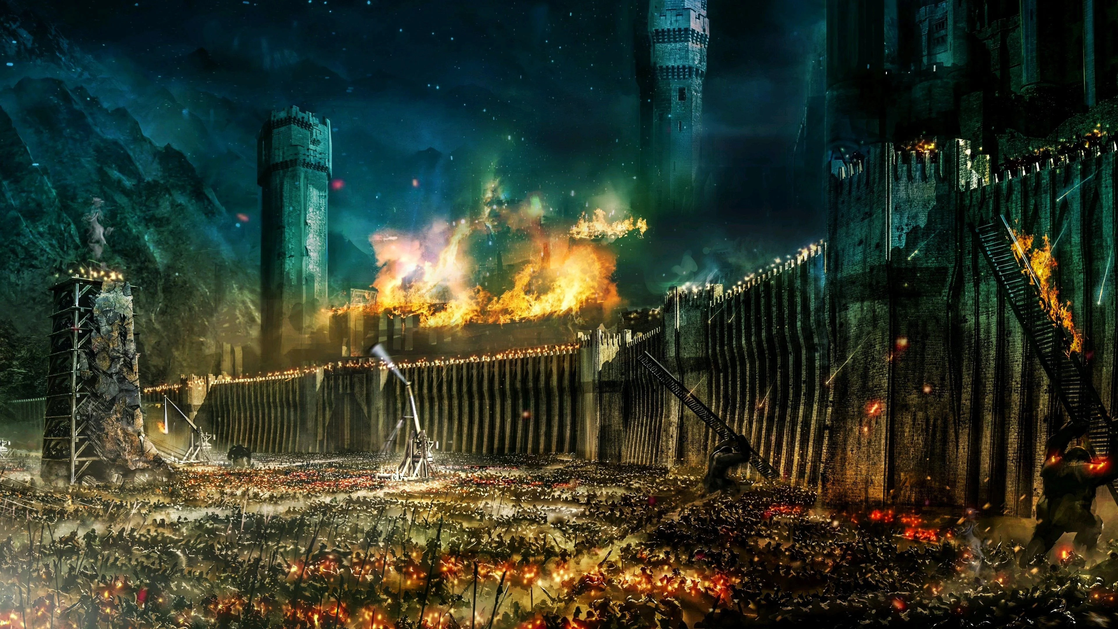 The Two Towers, LotR, 4K wallpapers, Backgrounds, 3840x2160 4K Desktop