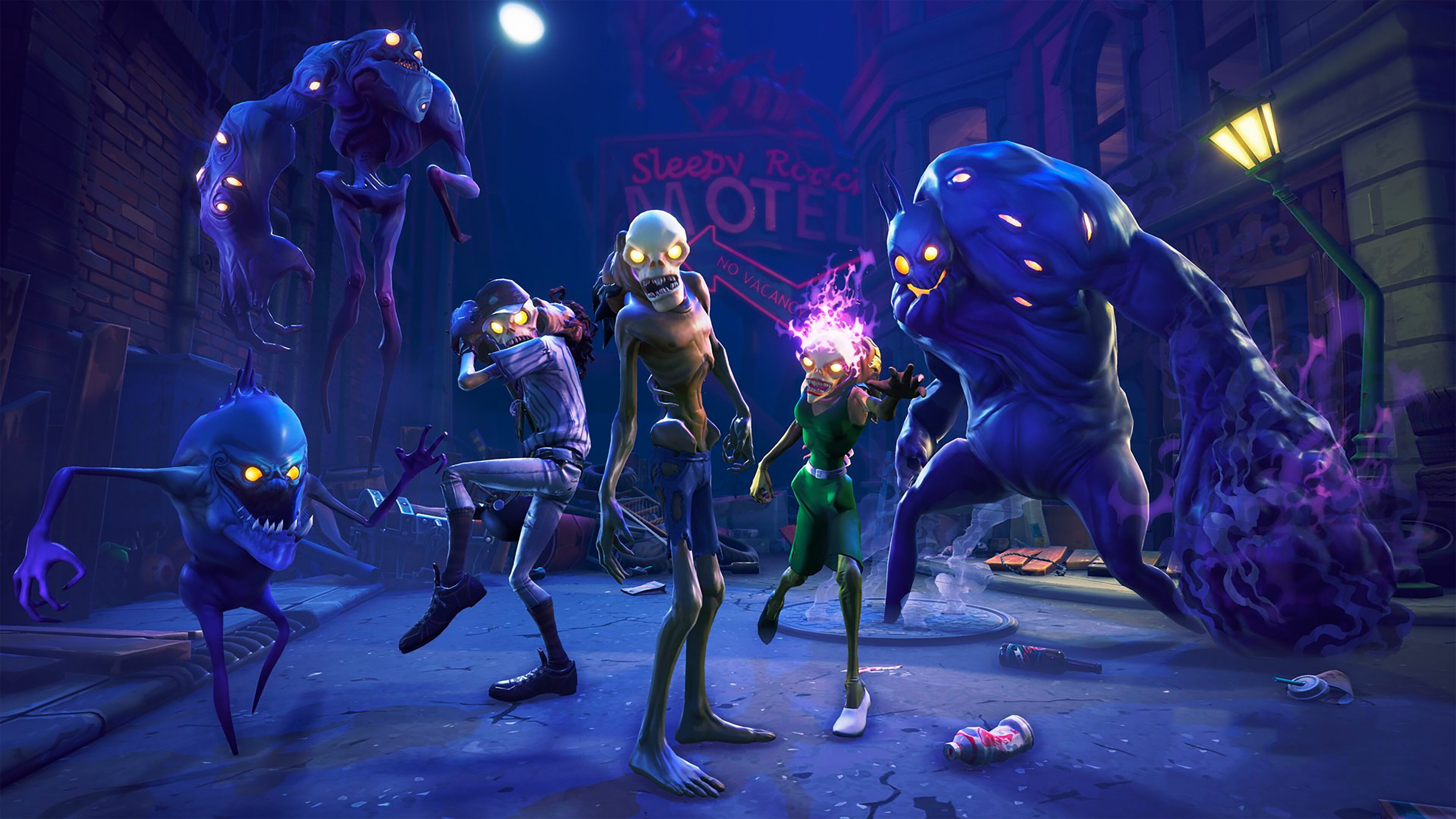 Monsters, Fortnite Wallpaper, 3840x2160 4K Desktop