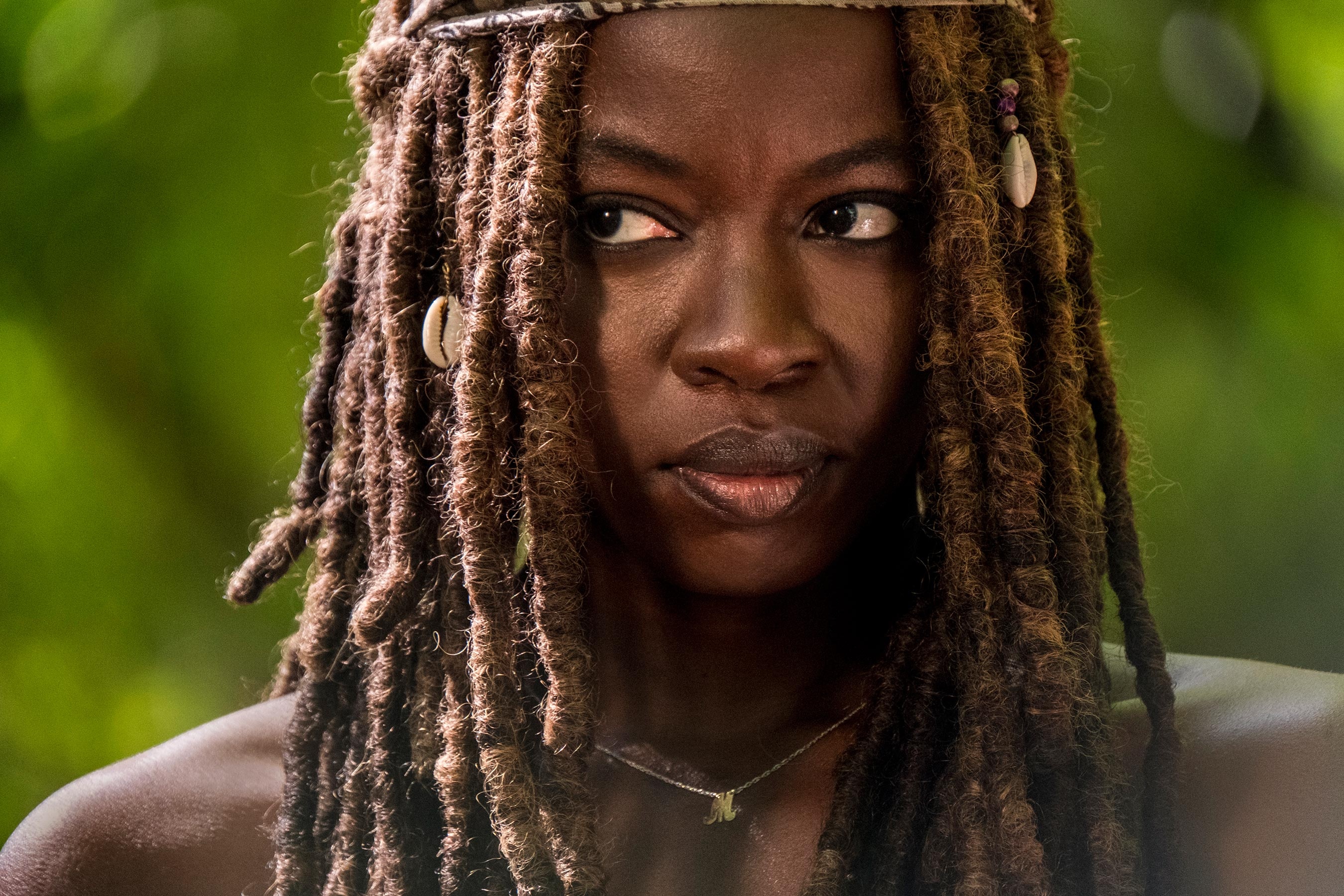 Actress Danai Gurira, Girl, Michonne, The Walking Dead, 2700x1800 HD Desktop