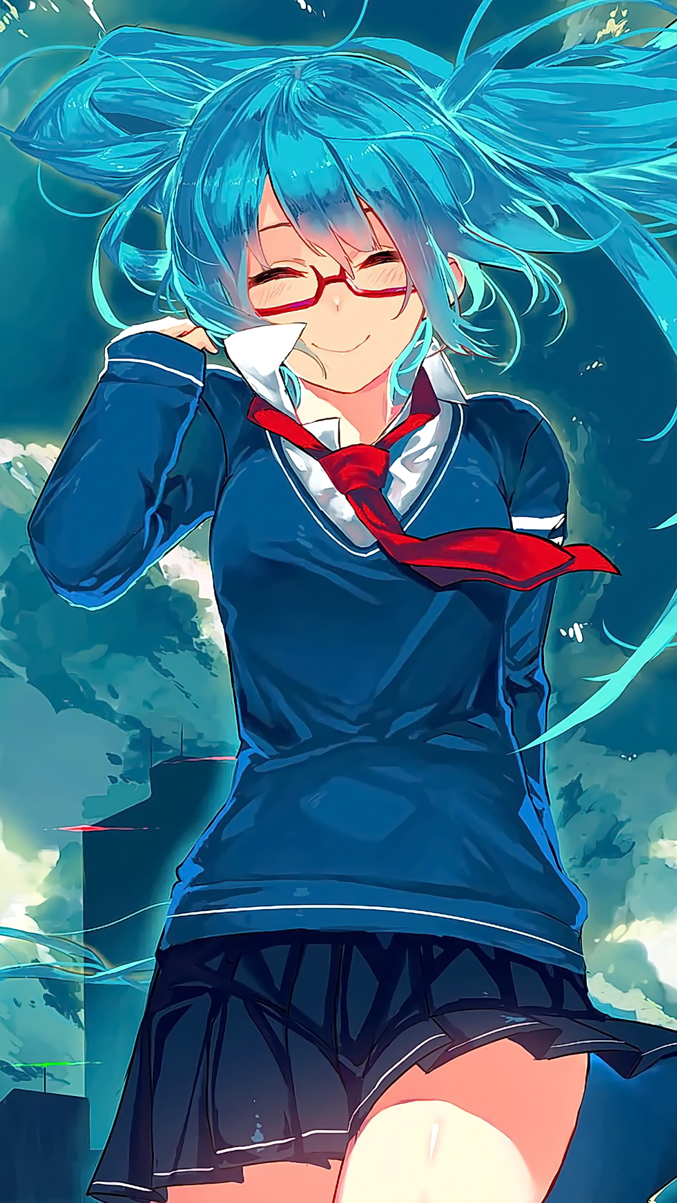 Hatsune Miku, Anime wallpaper, Music studio setting, Ethan Simpson's post, 2160x3840 4K Phone
