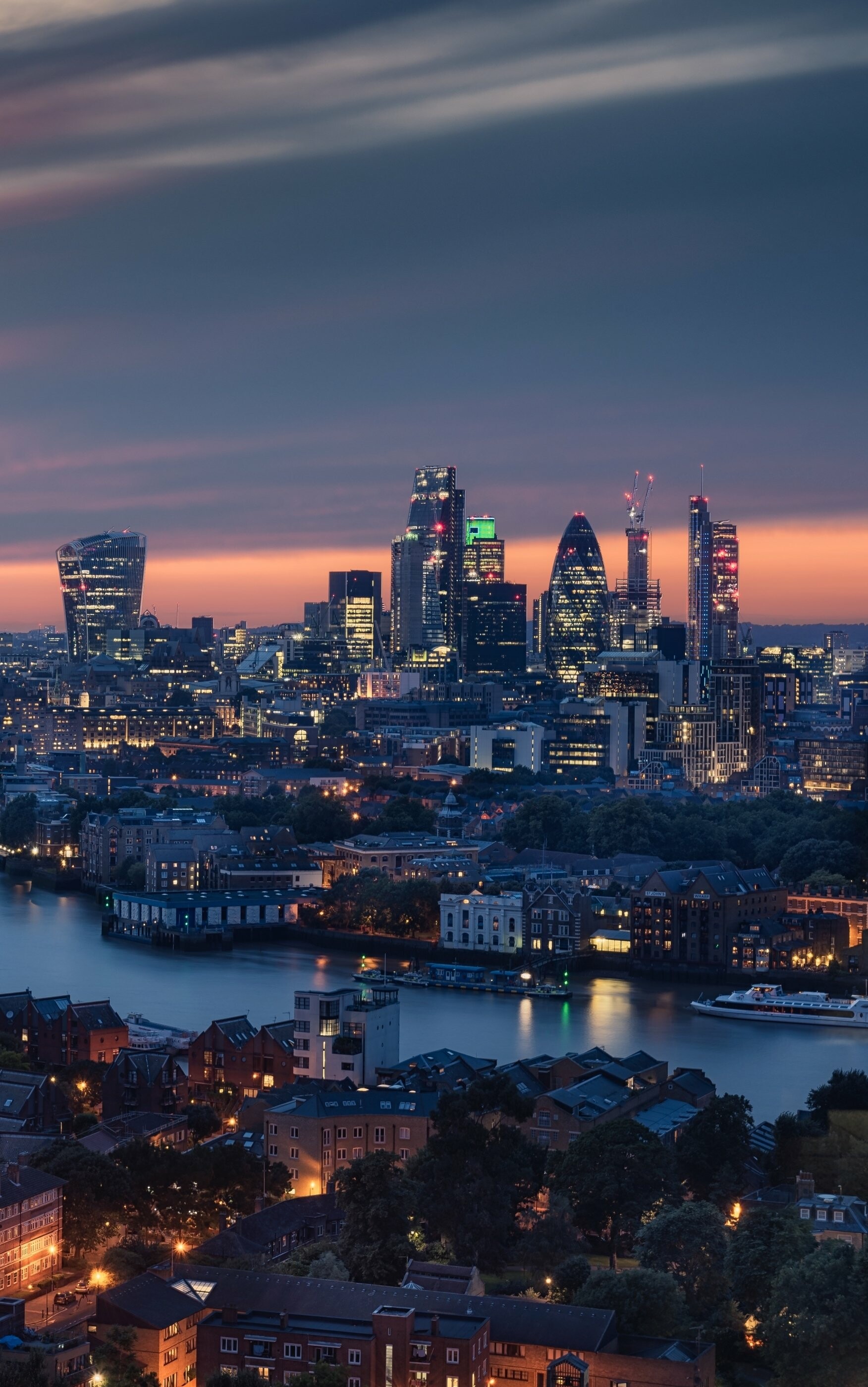 London skyline, United Kingdom, Iconic architecture, Urban beauty, 1760x2800 HD Phone