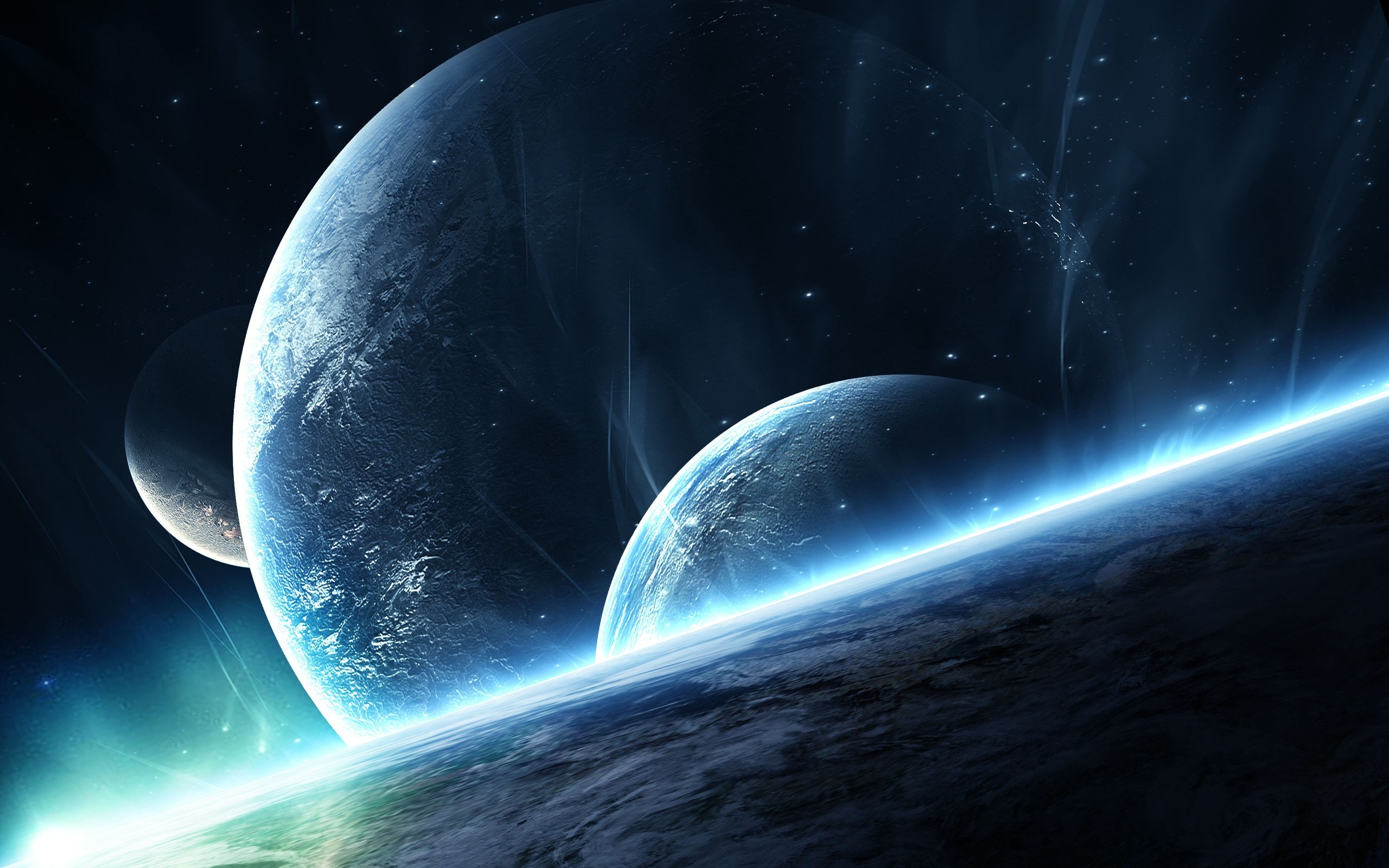Outer space exploration, HD desktop backgrounds, Extraordinary visuals, Captivating starry skies, 2560x1600 HD Desktop