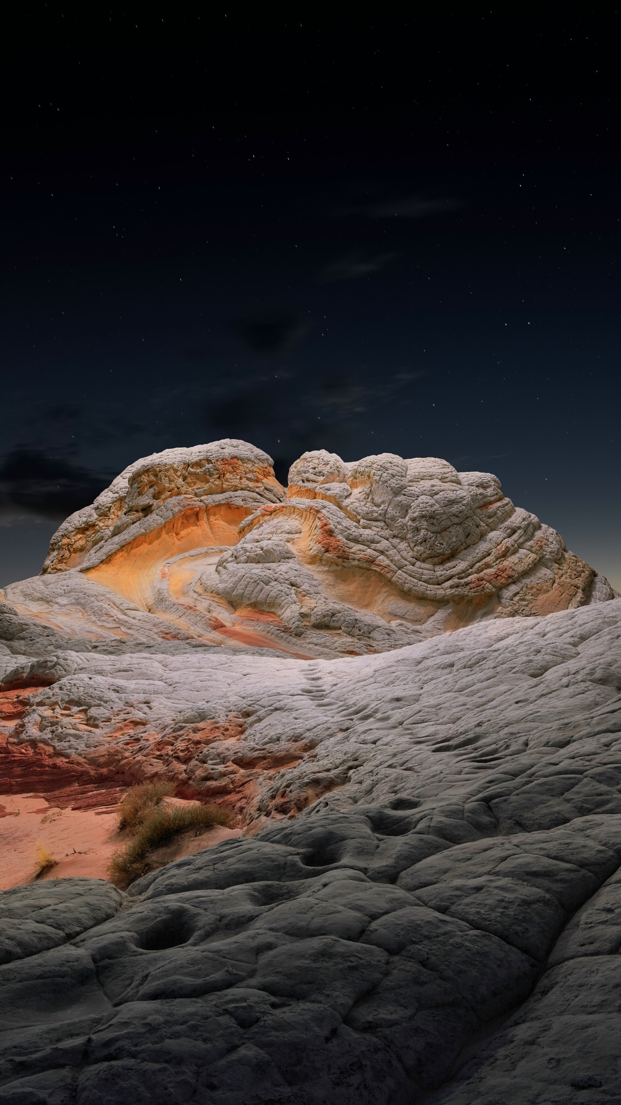 Night desert, Saharan dunes, Starry skies, Popular wallpapers, 2160x3840 4K Phone