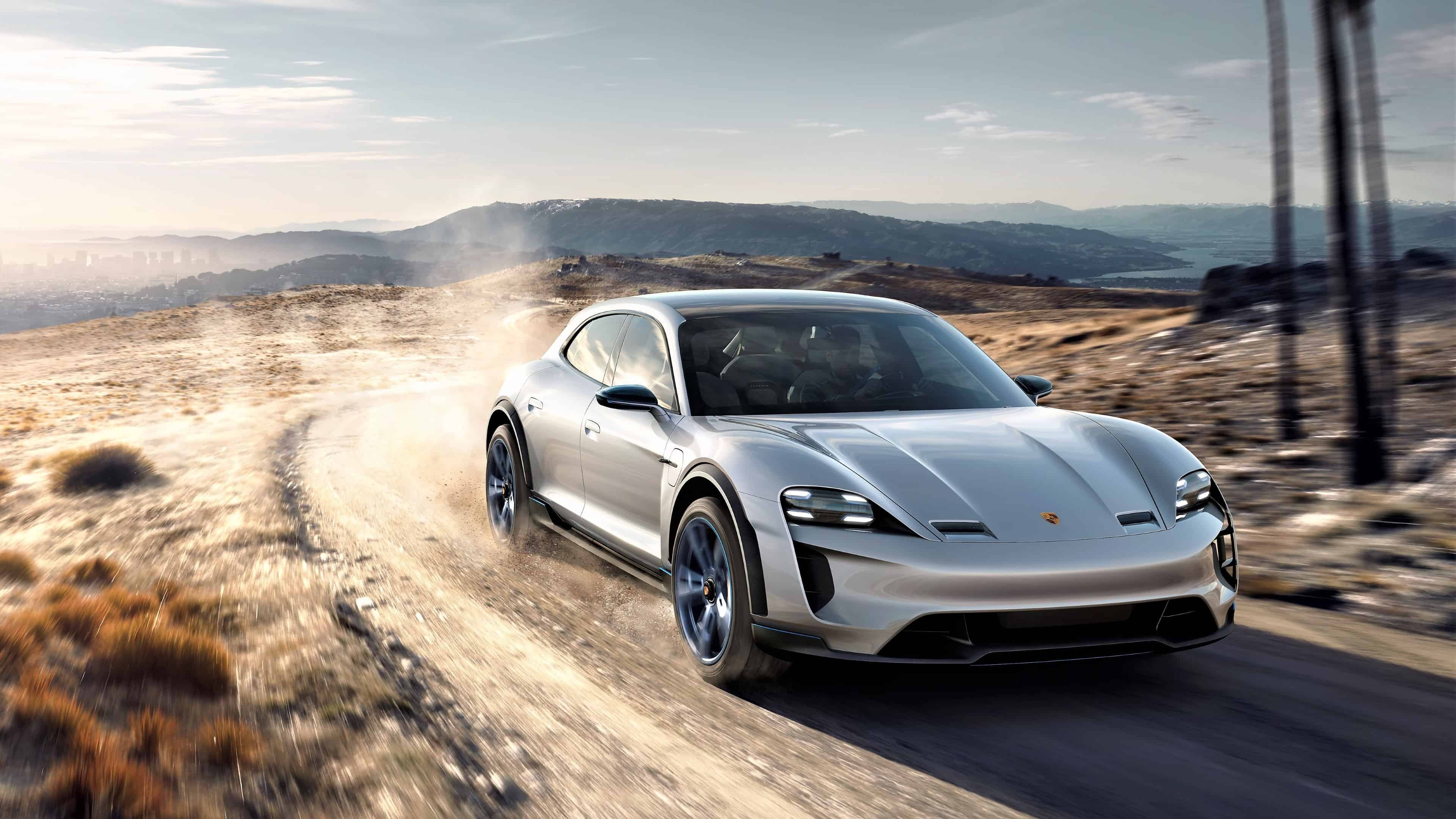 Porsche Taycan, Top free HD backgrounds, 3840x2160 4K Desktop