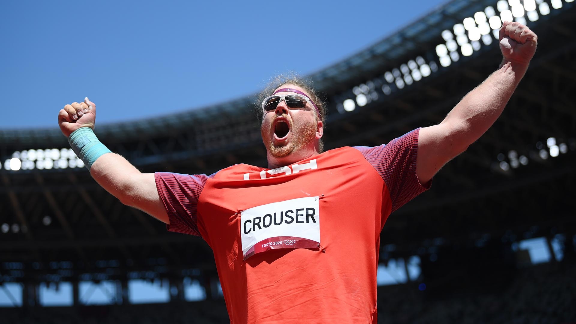 Ryan Crouser, Shot put gold, Historic series of throws, 1920x1080 Full HD Desktop