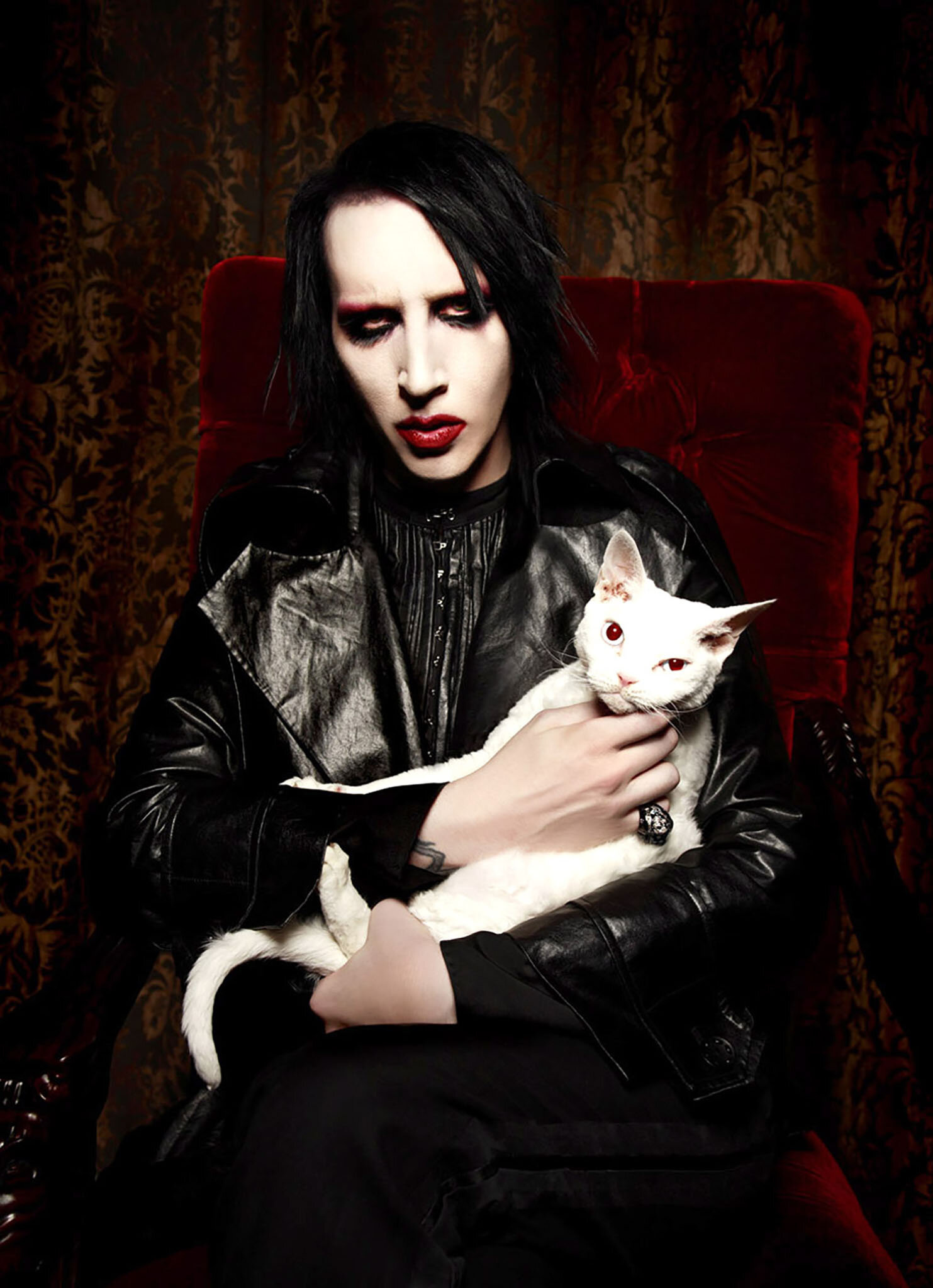 Photography by Nela Knig, Marilyn Manson shoot, Artistic portrayal, Captivating visuals, 1490x2050 HD Phone