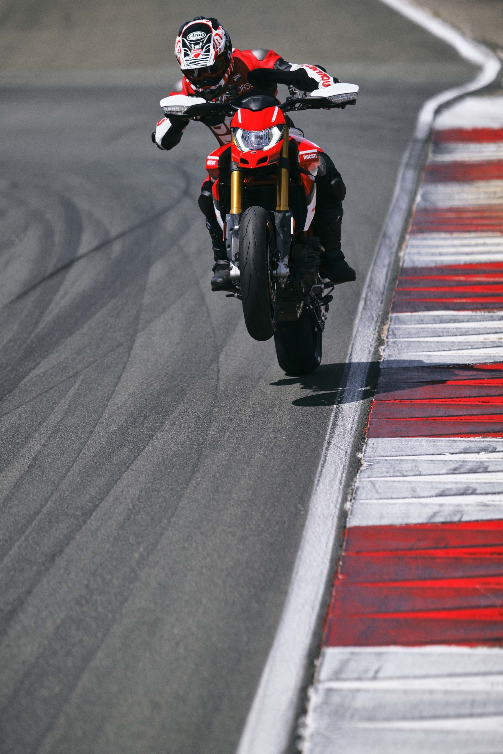Wheelie Front View, Ducati Hypermotard 950 Wallpaper, 1710x2560 HD Phone