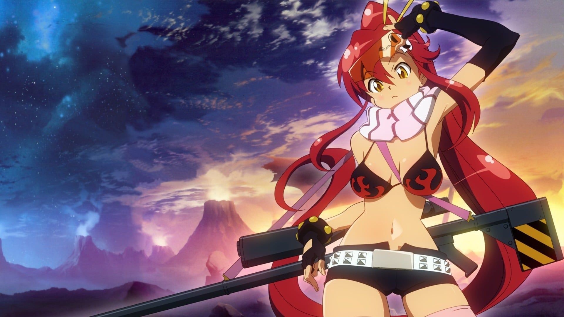 Yoko, Gurren Lagann, Anime wallpapers, Epic battles, 1920x1080 Full HD Desktop