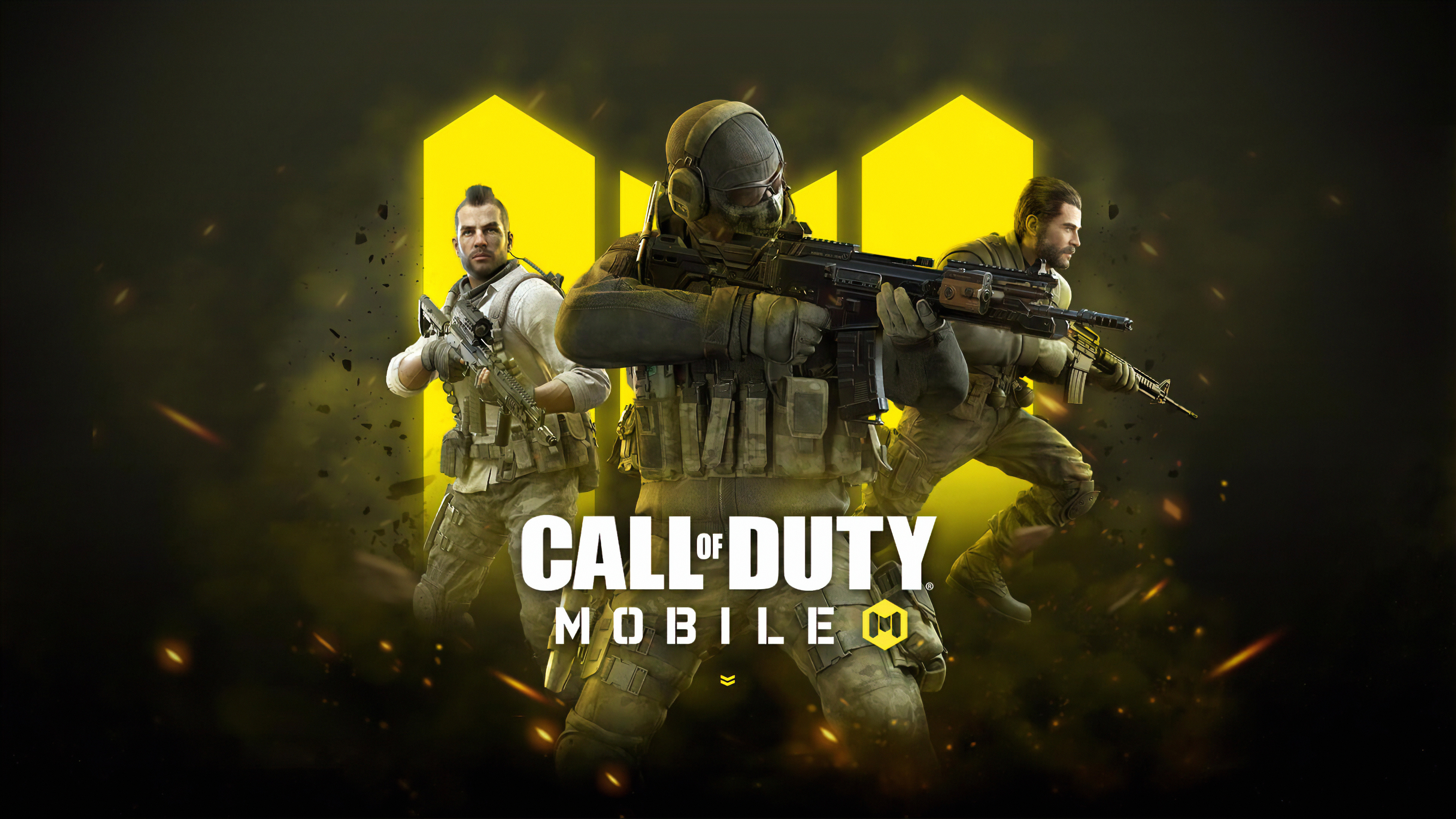 Simon Ghost Riley, John Soap MacTavish, Alex Mason, Call of Duty Mobile logo, 4K Desktop wallpaper