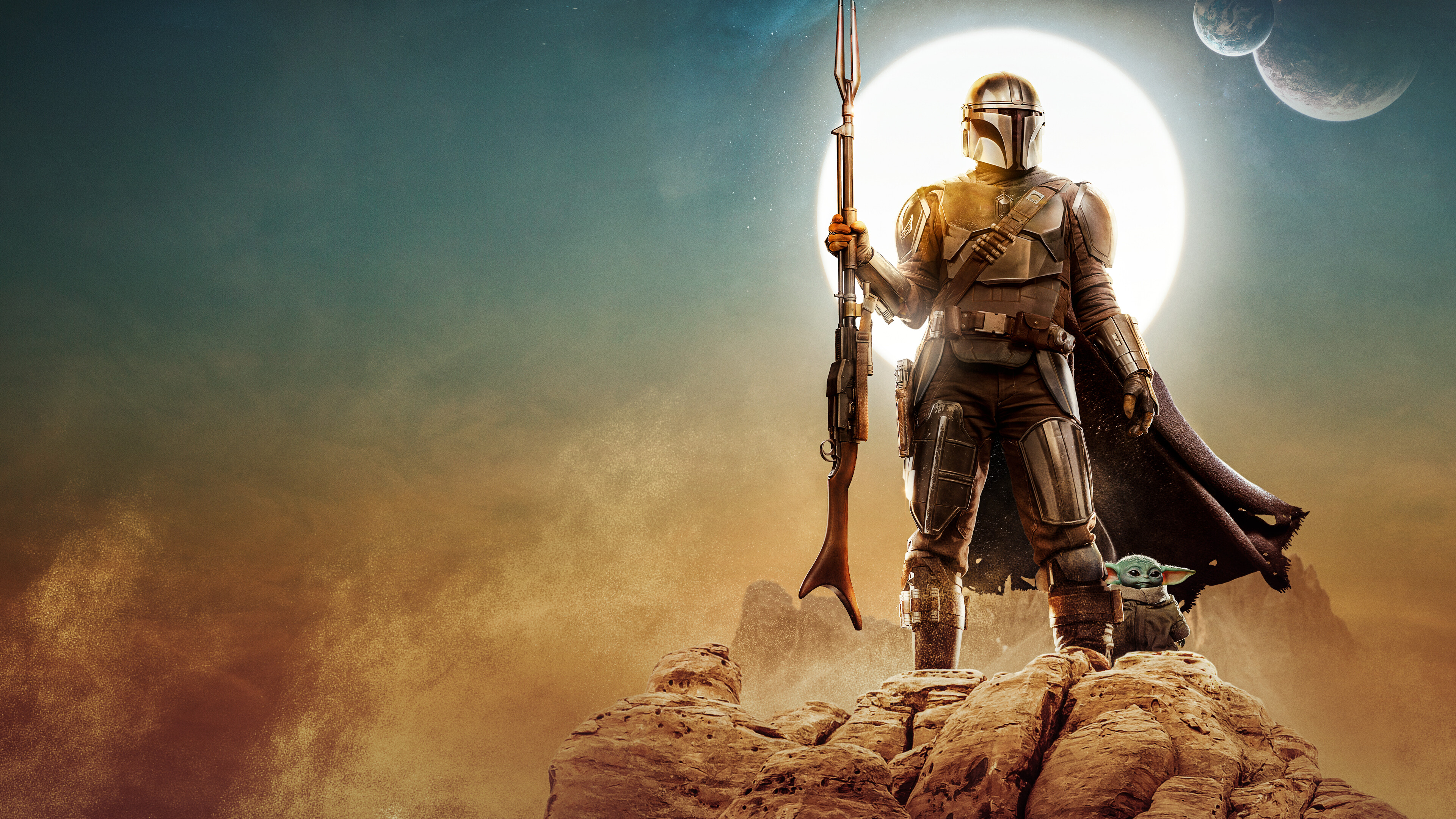 The Mandalorian, Season 2, 4K wallpaper, Bounty hunter, 3840x2160 4K Desktop