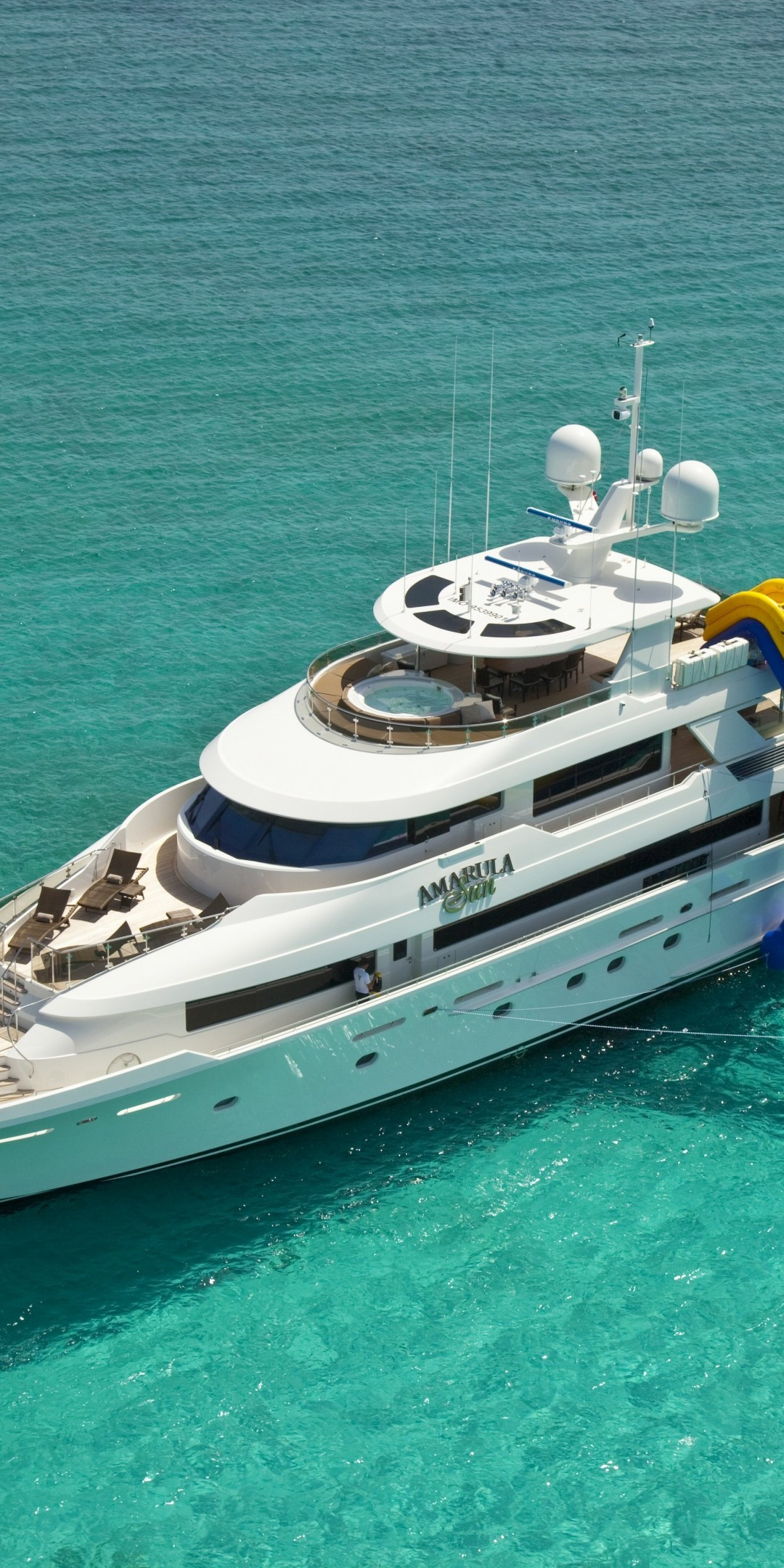 Amarula Sun, Yacht Wallpaper, 1080x2160 HD Phone