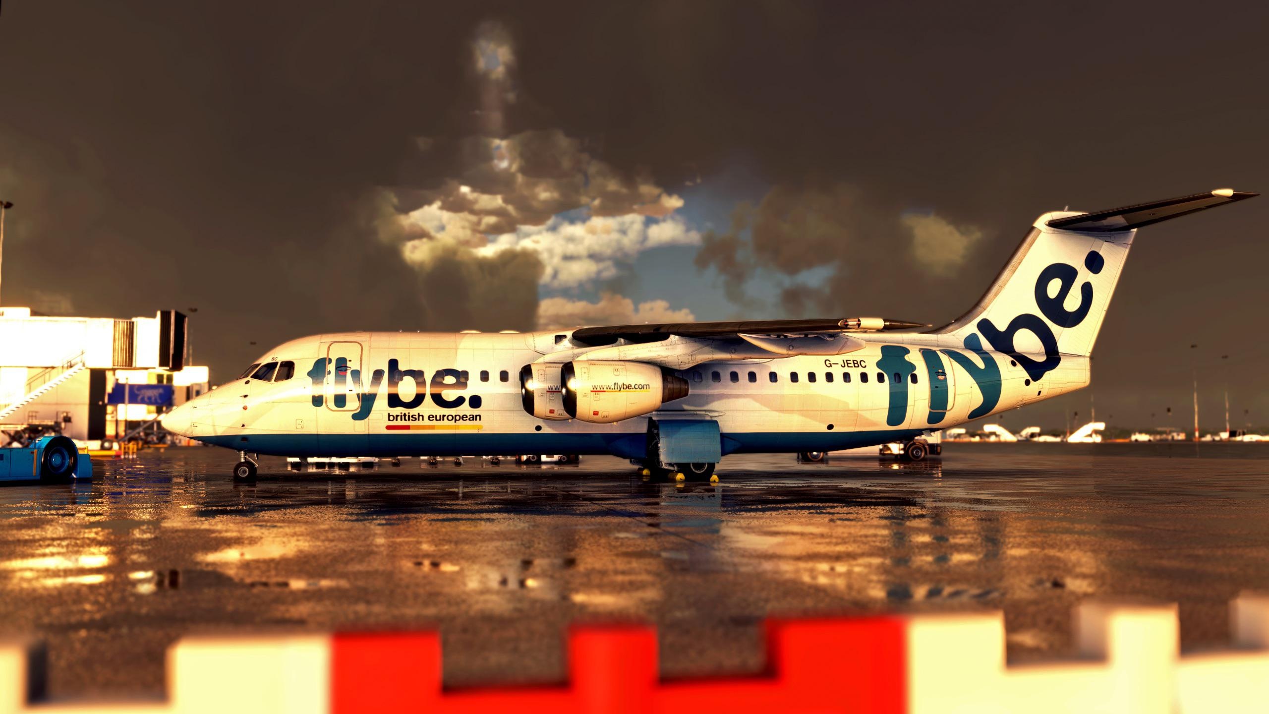 British Aerospace, BHX 146, RFlightsim, 2560x1440 HD Desktop