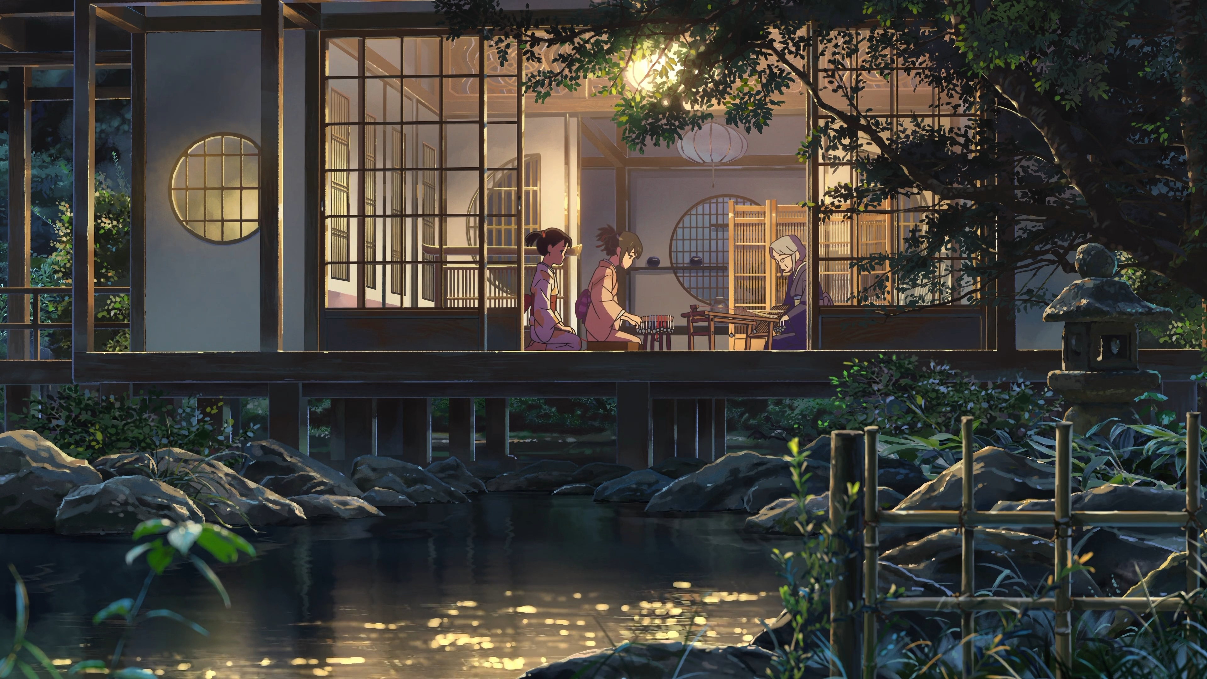 Mitsuha house, Makoto Shinkai Wallpaper, 3840x2160 4K Desktop