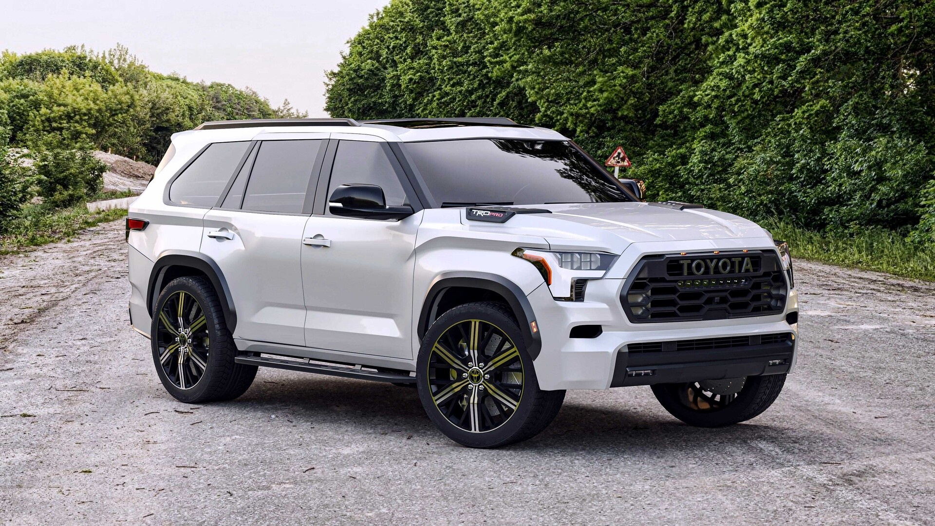 Toyota Sequoia, Artstation 2023, 1920x1080 Full HD Desktop