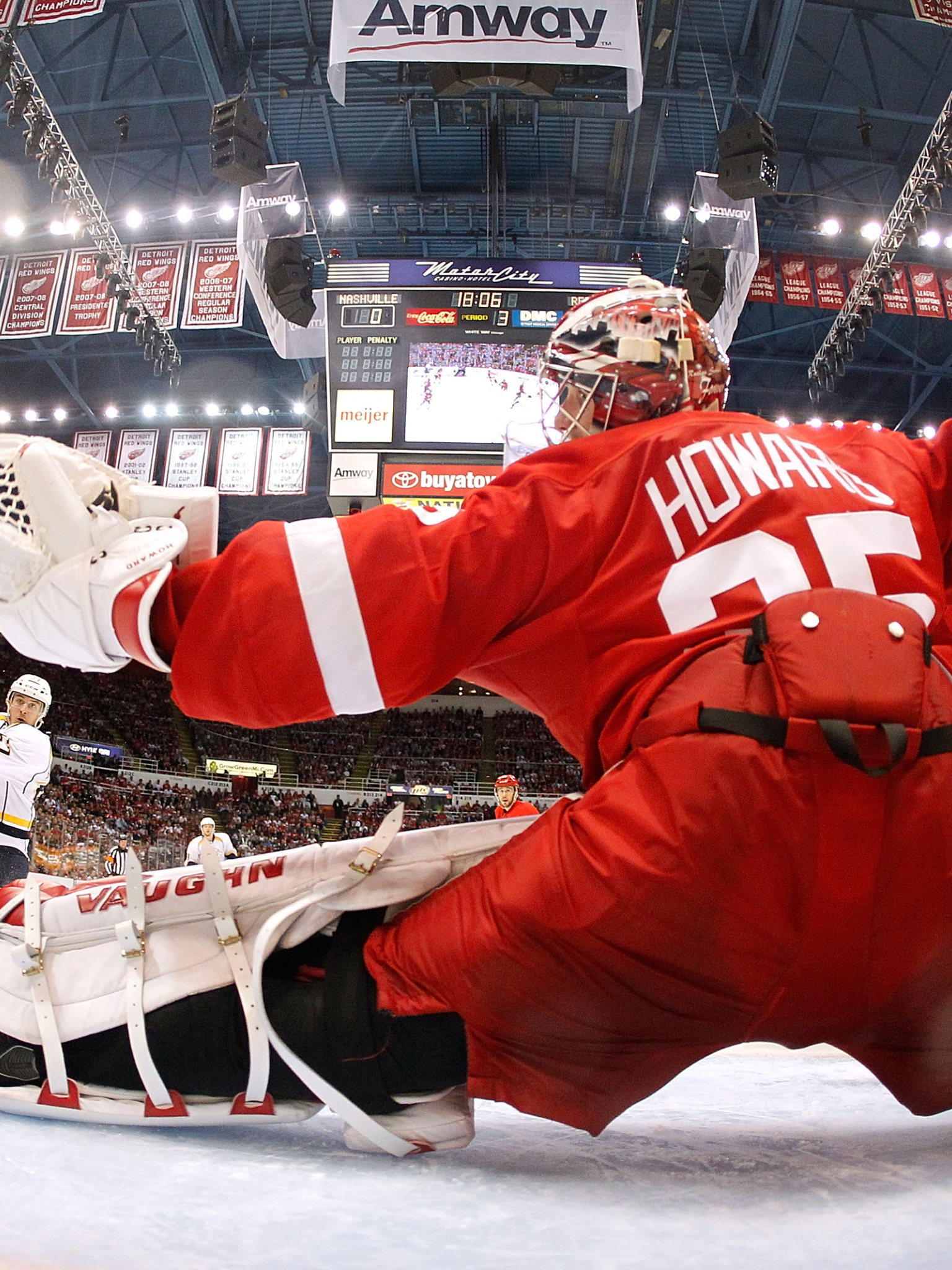 Detroit Red Wings, HD wallpapers, Jimmy Howard, Tim Howard, 1540x2050 HD Phone
