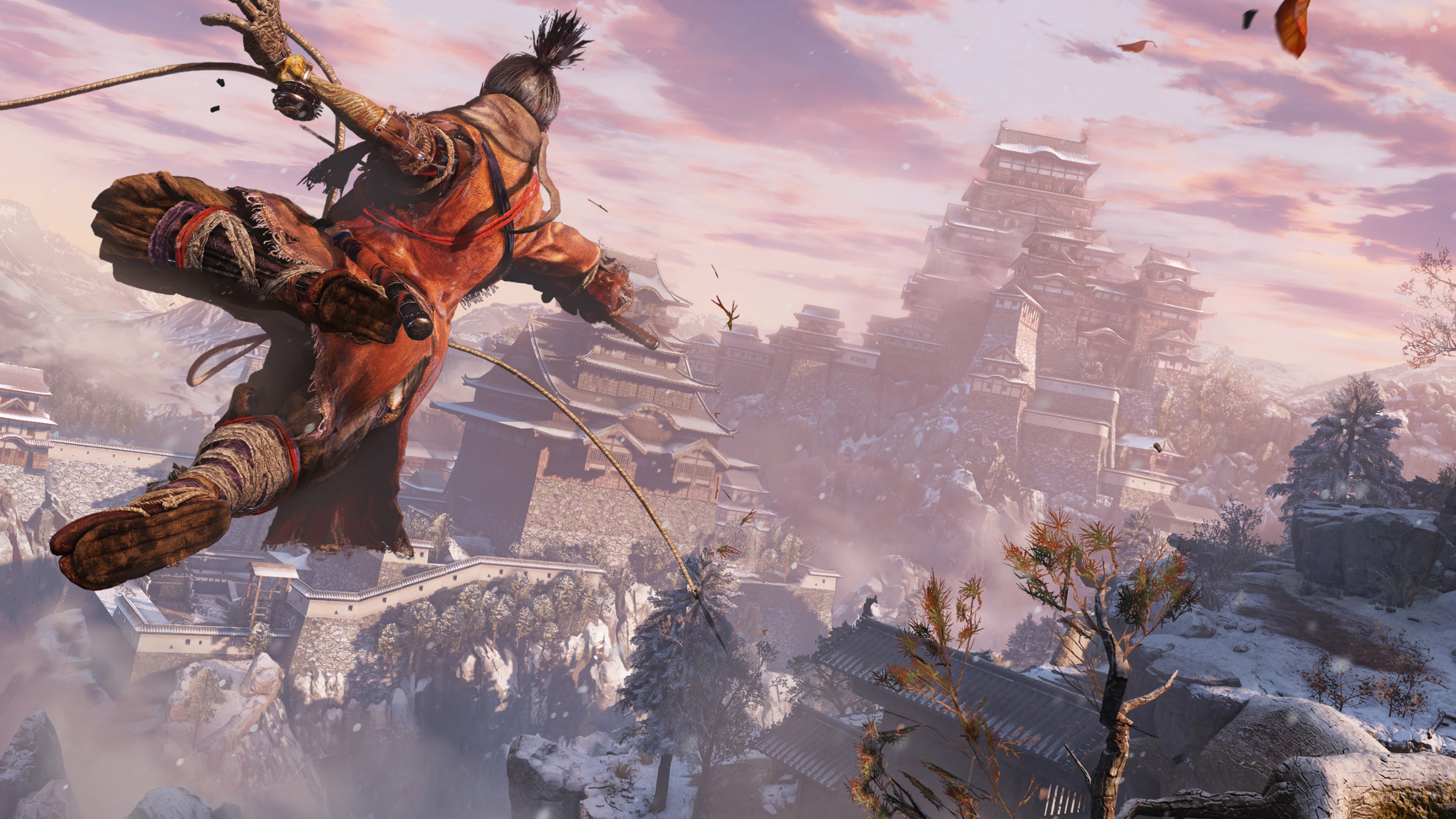 Wolf, Ashina Castle, Shinobi Prosthetic grappling hook, 4K Desktop wallpaper