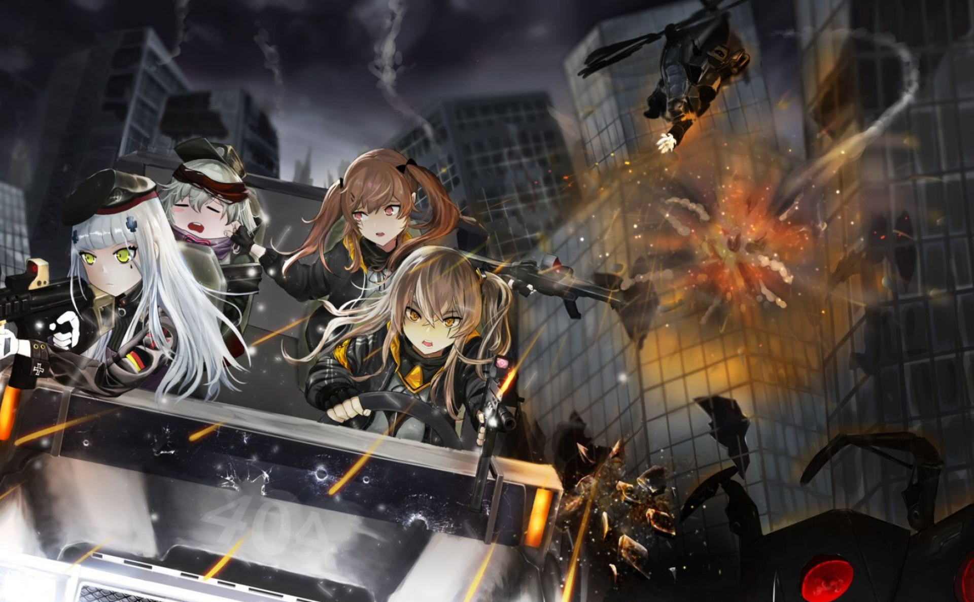 Girls' Frontline, Squad 404, Frontline HD wallpaper, 1920x1190 HD Desktop