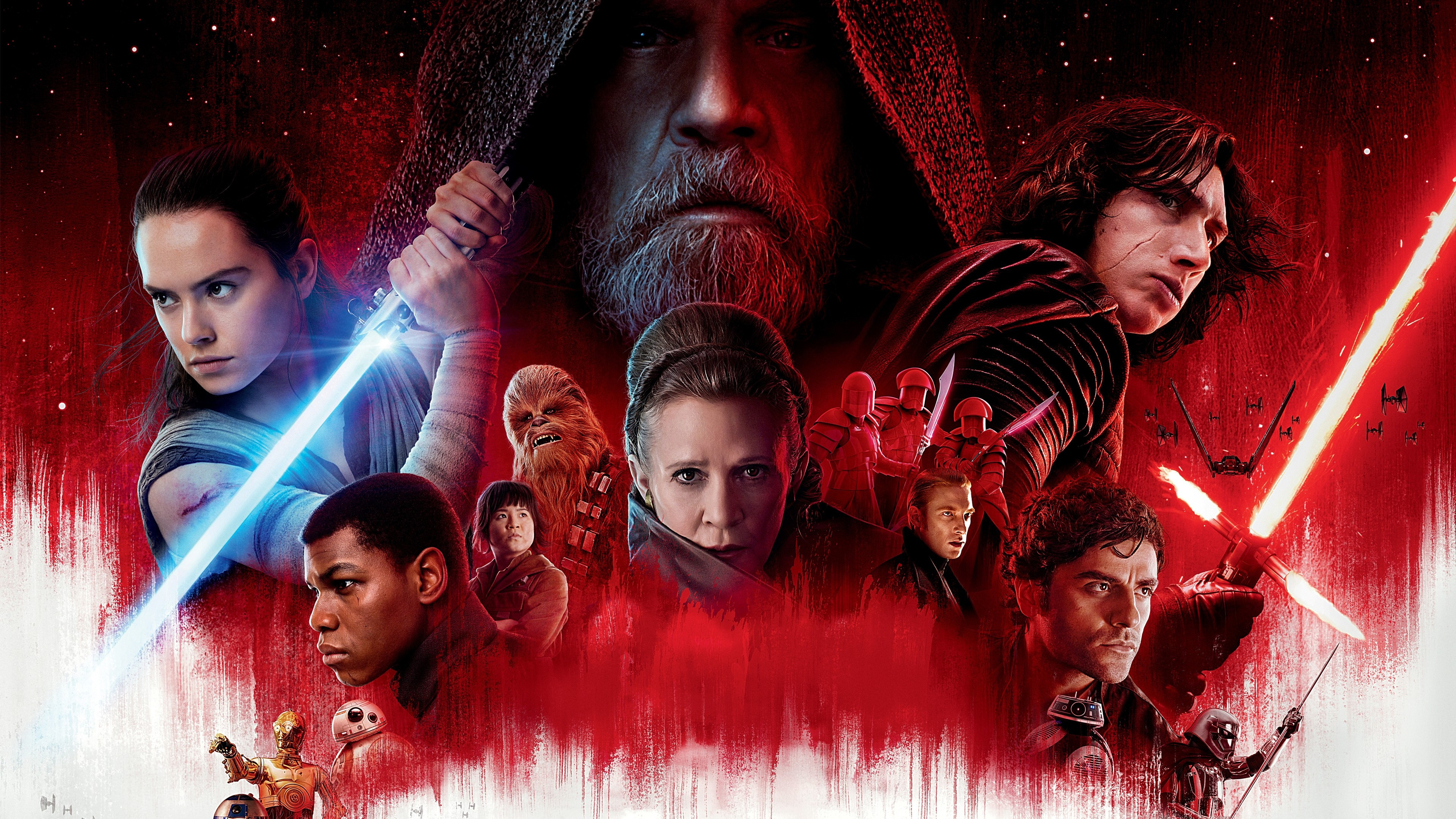 Star Wars, The Last Jedi, Mark Hamill, UHD, 3840x2160 4K Desktop