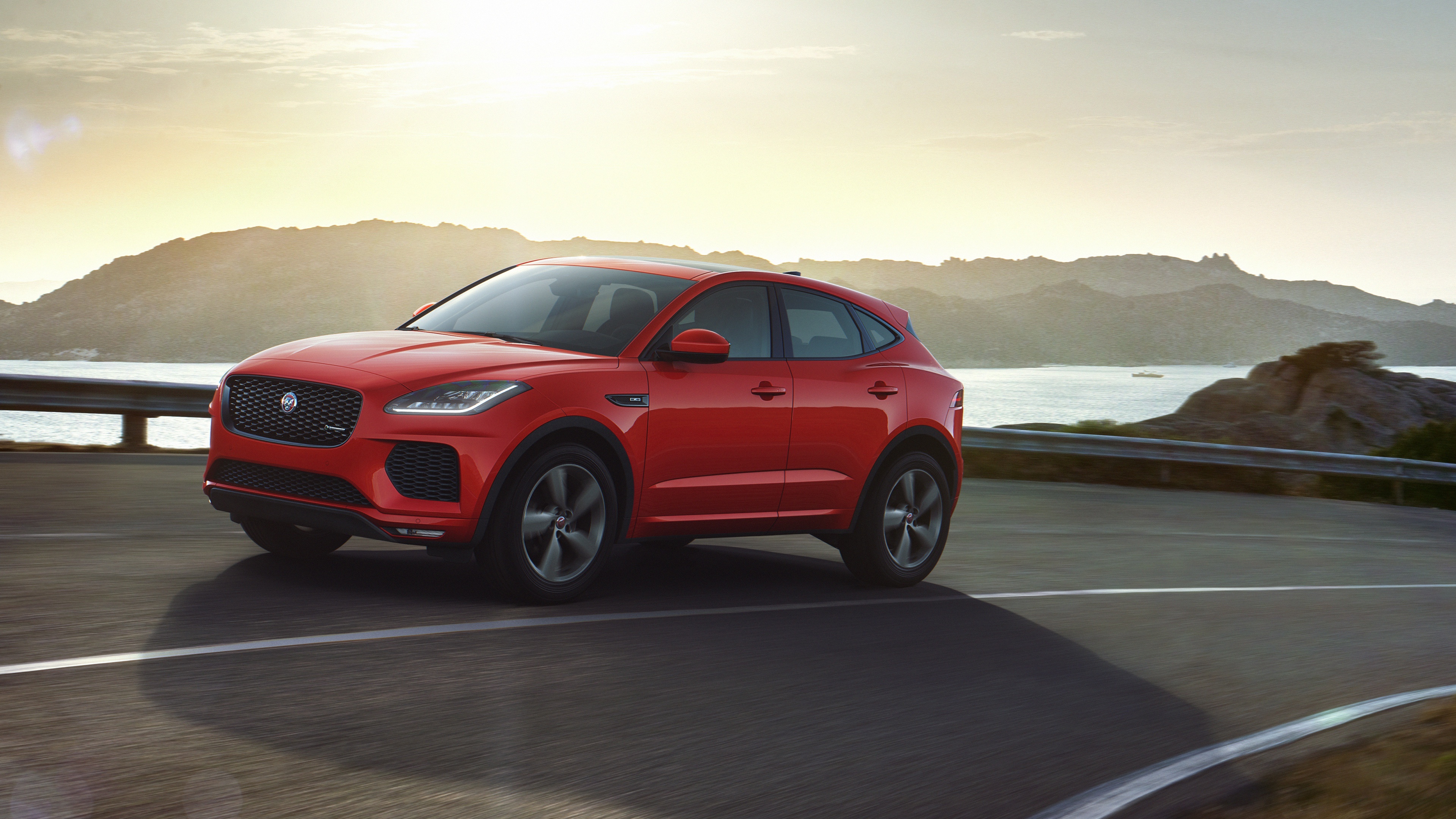 Jaguar E-PACE, HD wallpapers, Stylish design, Luxury compact SUV, 3840x2160 4K Desktop