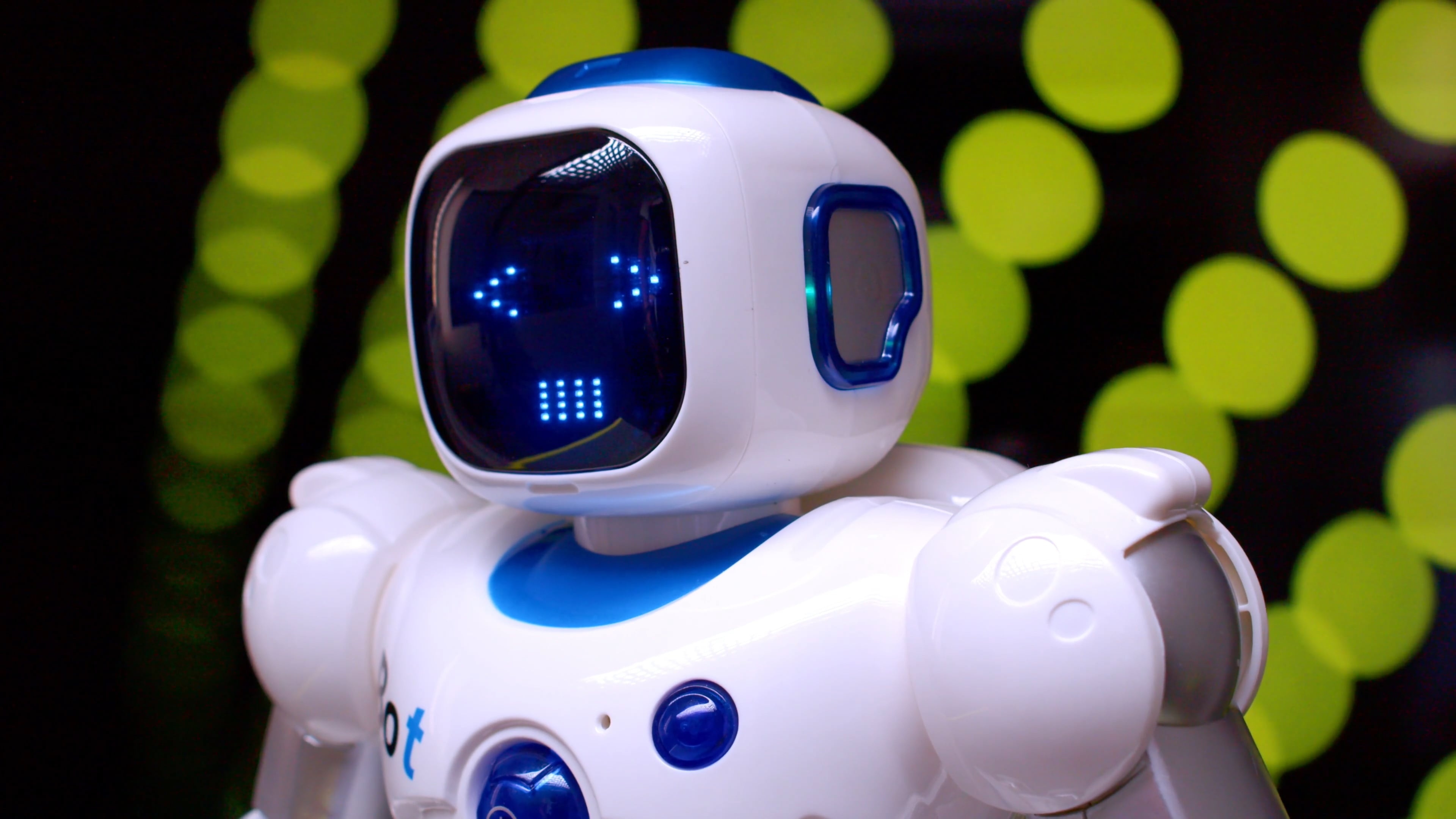 Face of a modern robot, Free stock video, Futuristic design, Technological advancements, 3840x2160 4K Desktop
