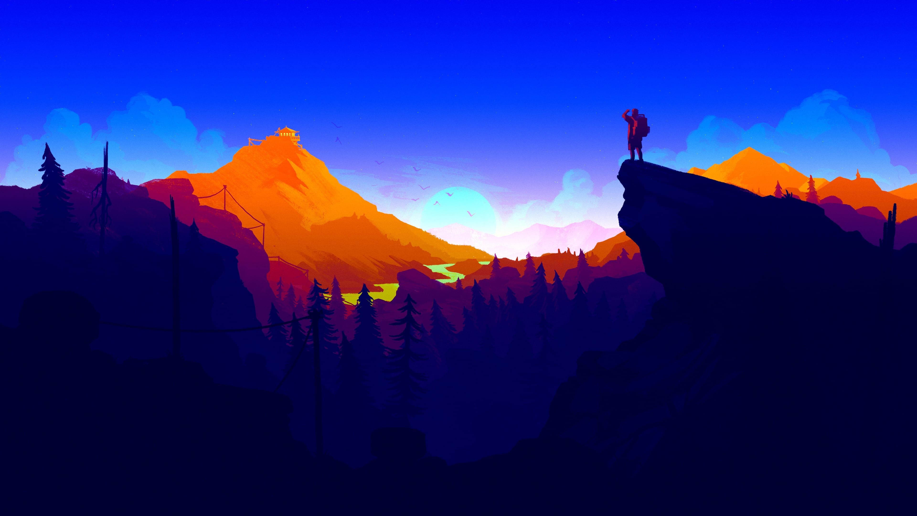 Firewatch, HD wallpapers, Hintergrnde, 50, 3840x2160 4K Desktop