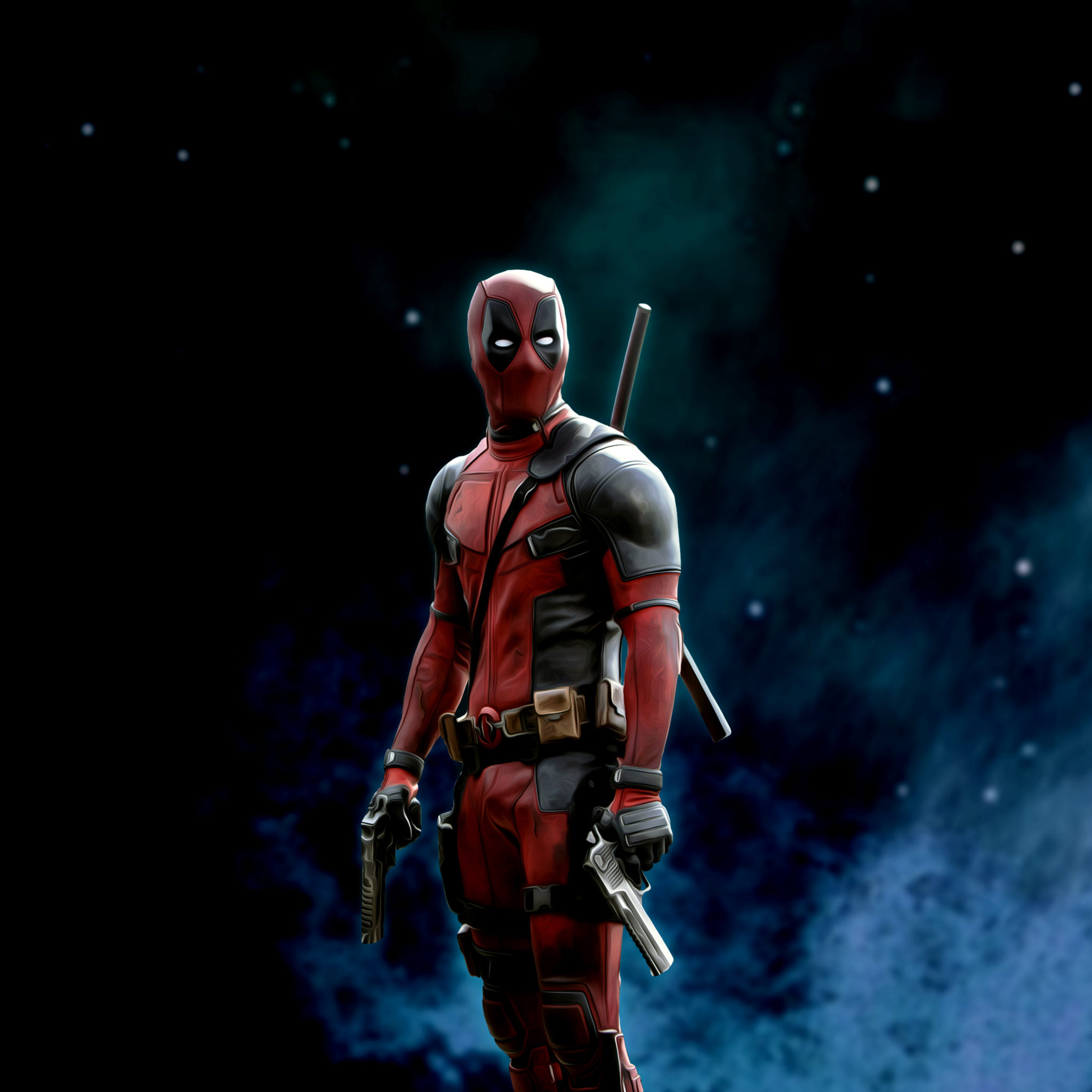 Deadpool, Super Heroes Wallpaper, 2050x2050 HD Phone