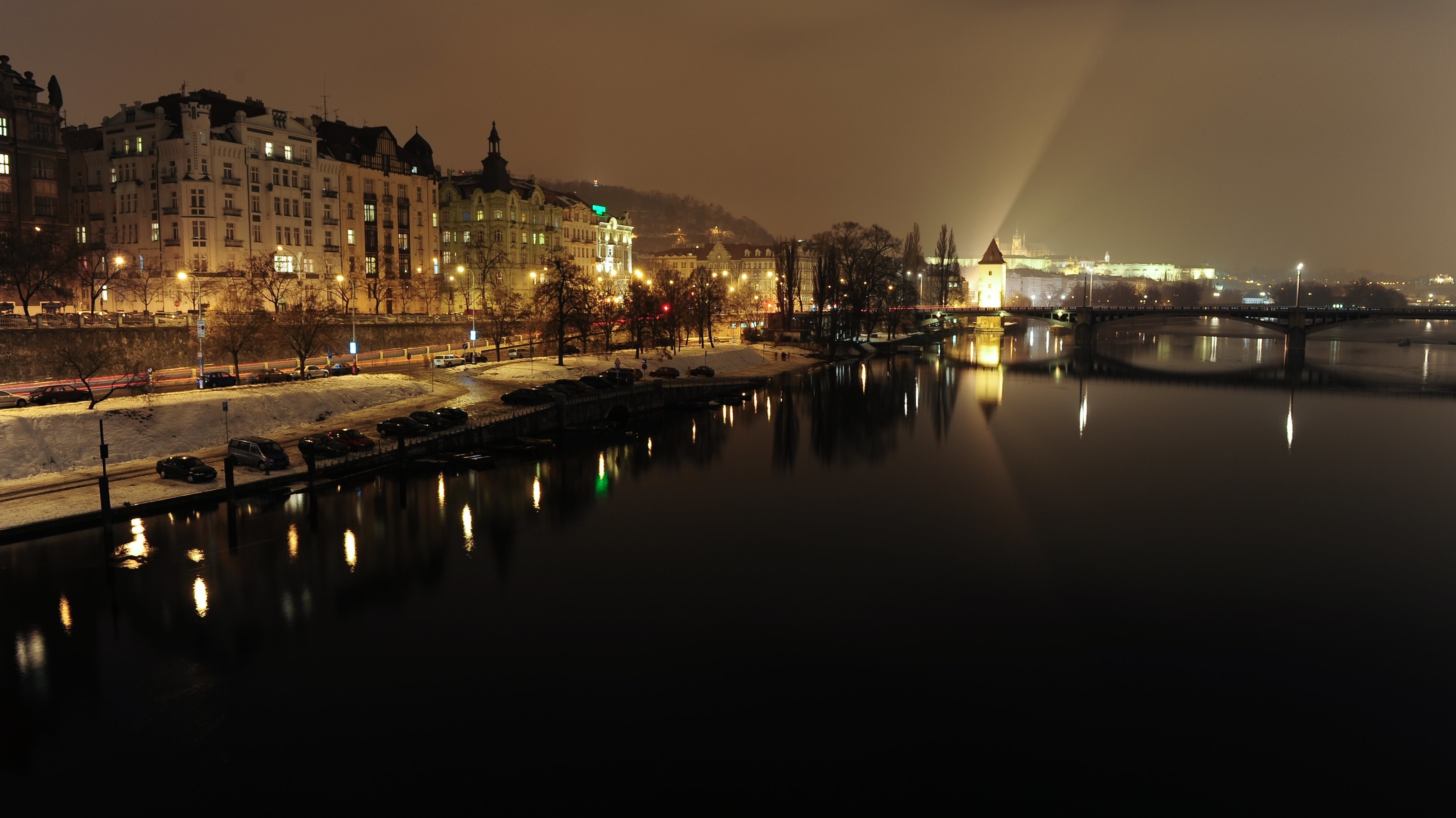 Vltava River, Prague Wallpaper, 3840x2160 4K Desktop
