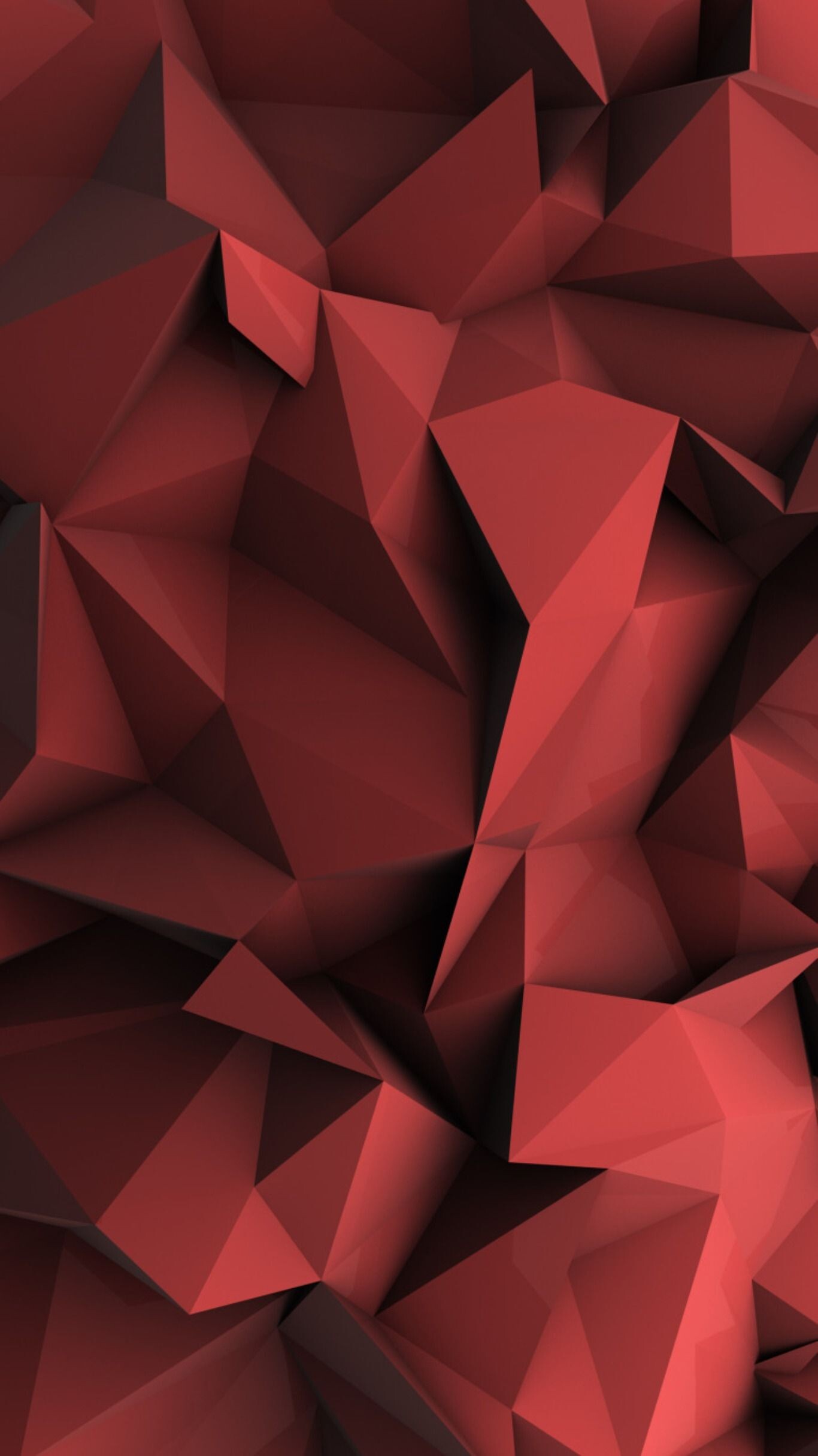 Red geometric, Wallpapers, 1370x2430 HD Phone