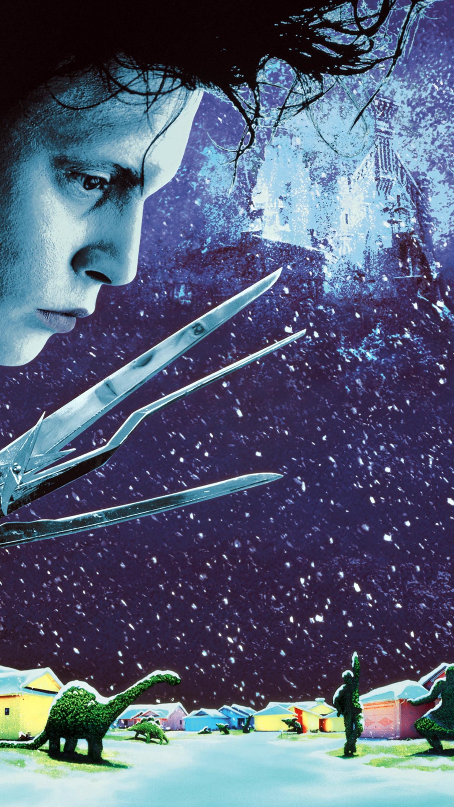 Edward Scissorhands, Movies, Wallpapers, Backgrounds, 1540x2740 HD Phone