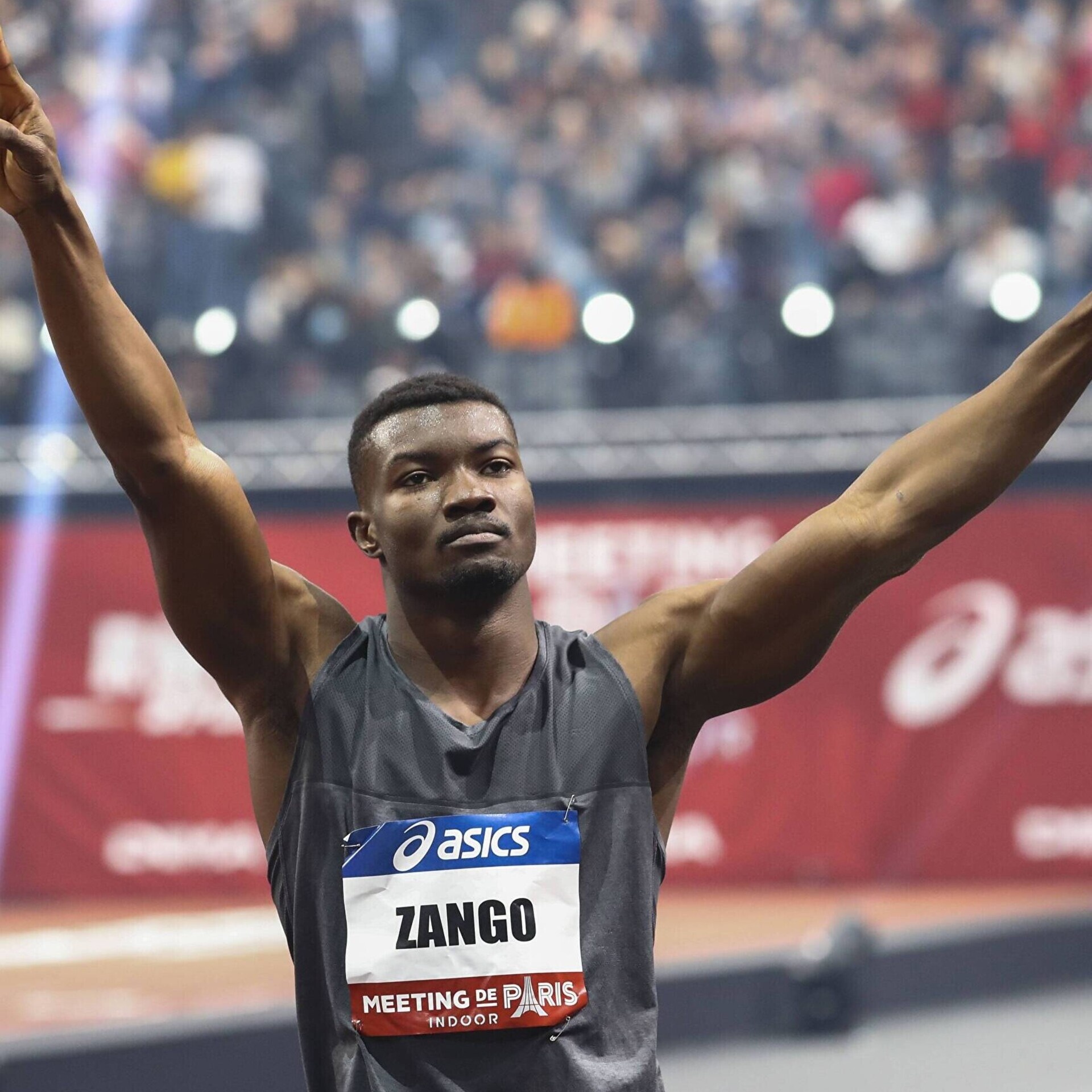 Hugues Fabrice Zango, Burkina Faso's pride, World record, Athletics, 1920x1920 HD Phone